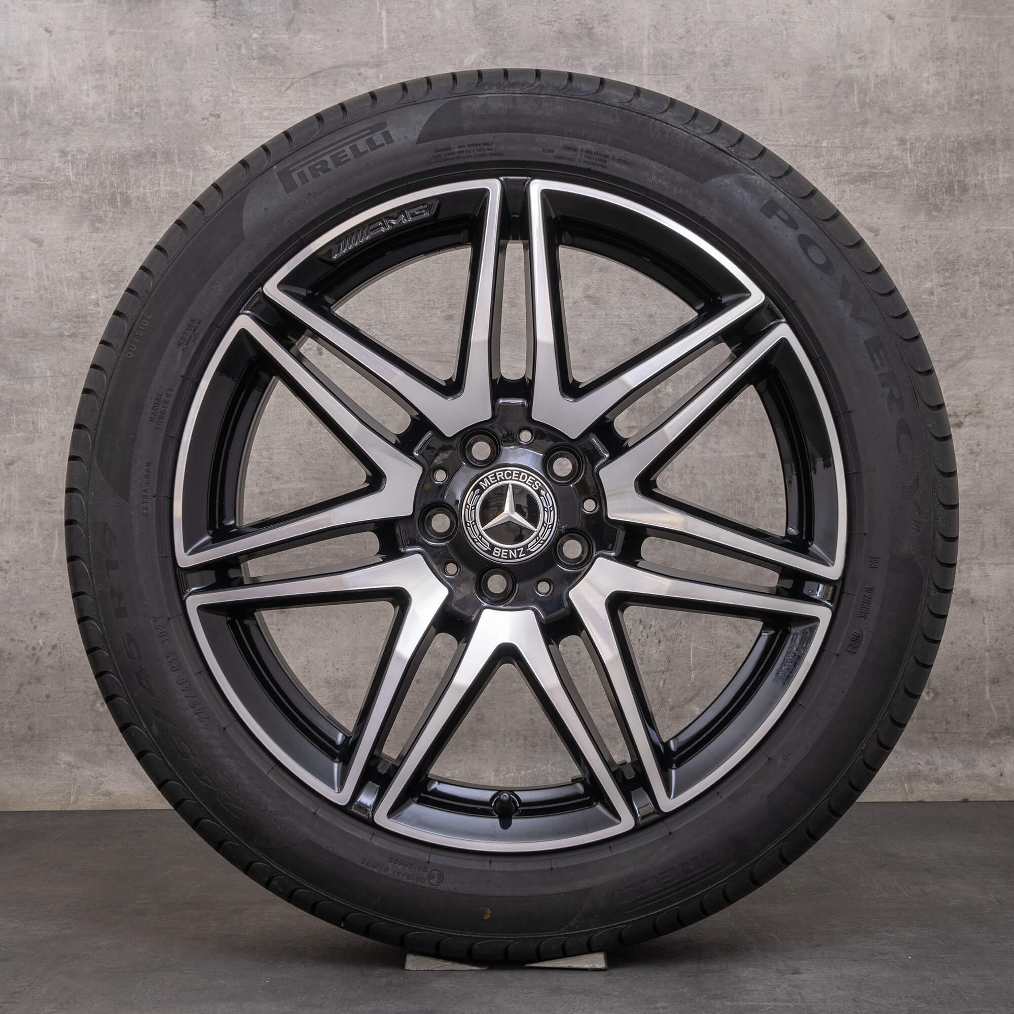 Oem Mercedes Benz Classe V AMG jantes 19 pouces W447 Vito pneus été A4474015100 noir poli