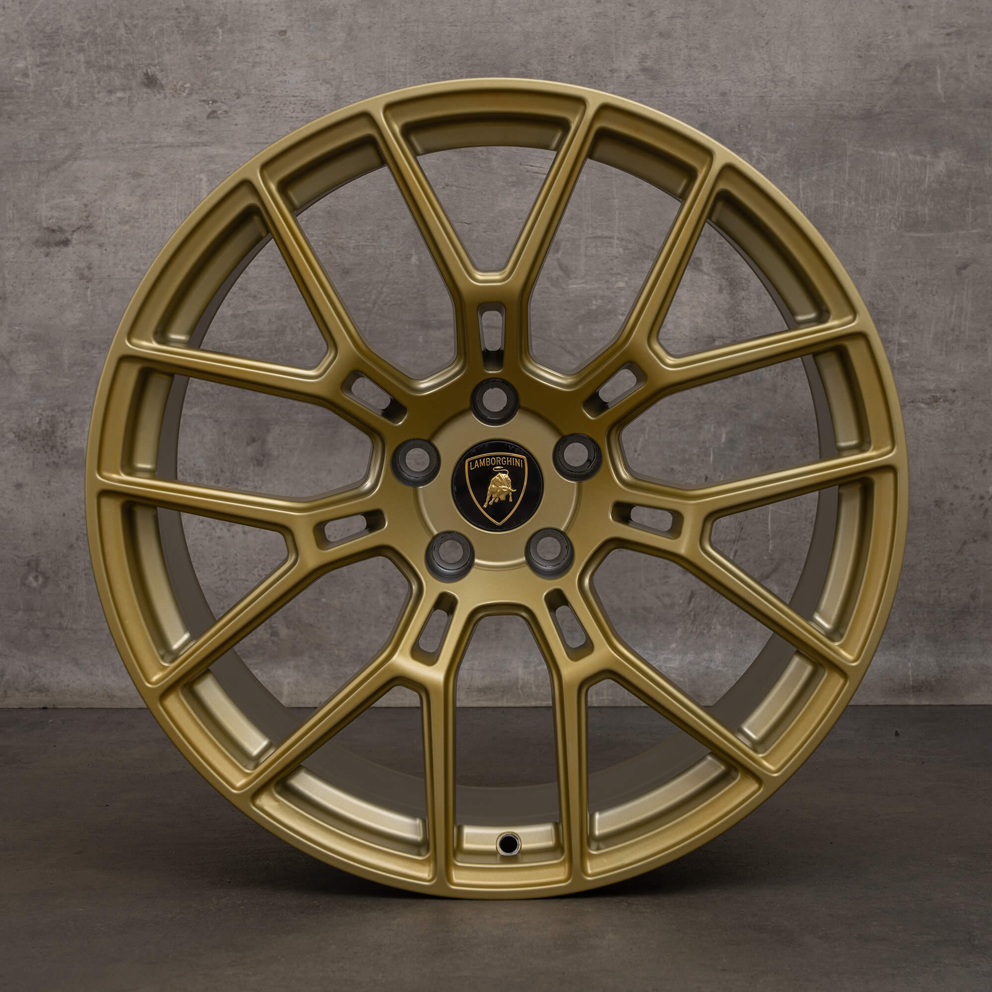 Originele Lamborghini Huracan velgen 19 inch 4T0601017 goud mat