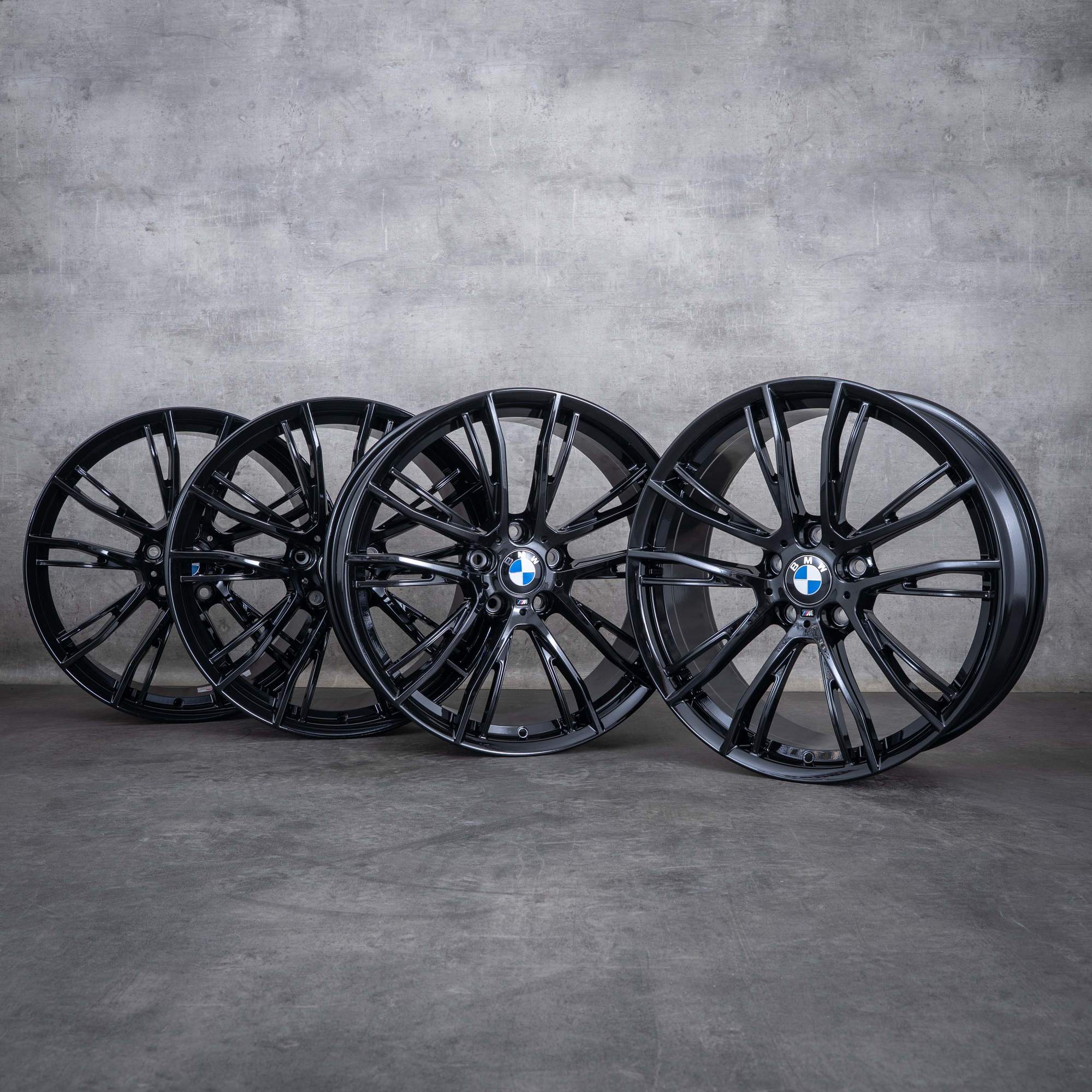 OEM BMW 3 Series 4 Rims 20 inch F30 F31 F34 F32 F33 Styling 624 M 6864392 6864393 black glossy