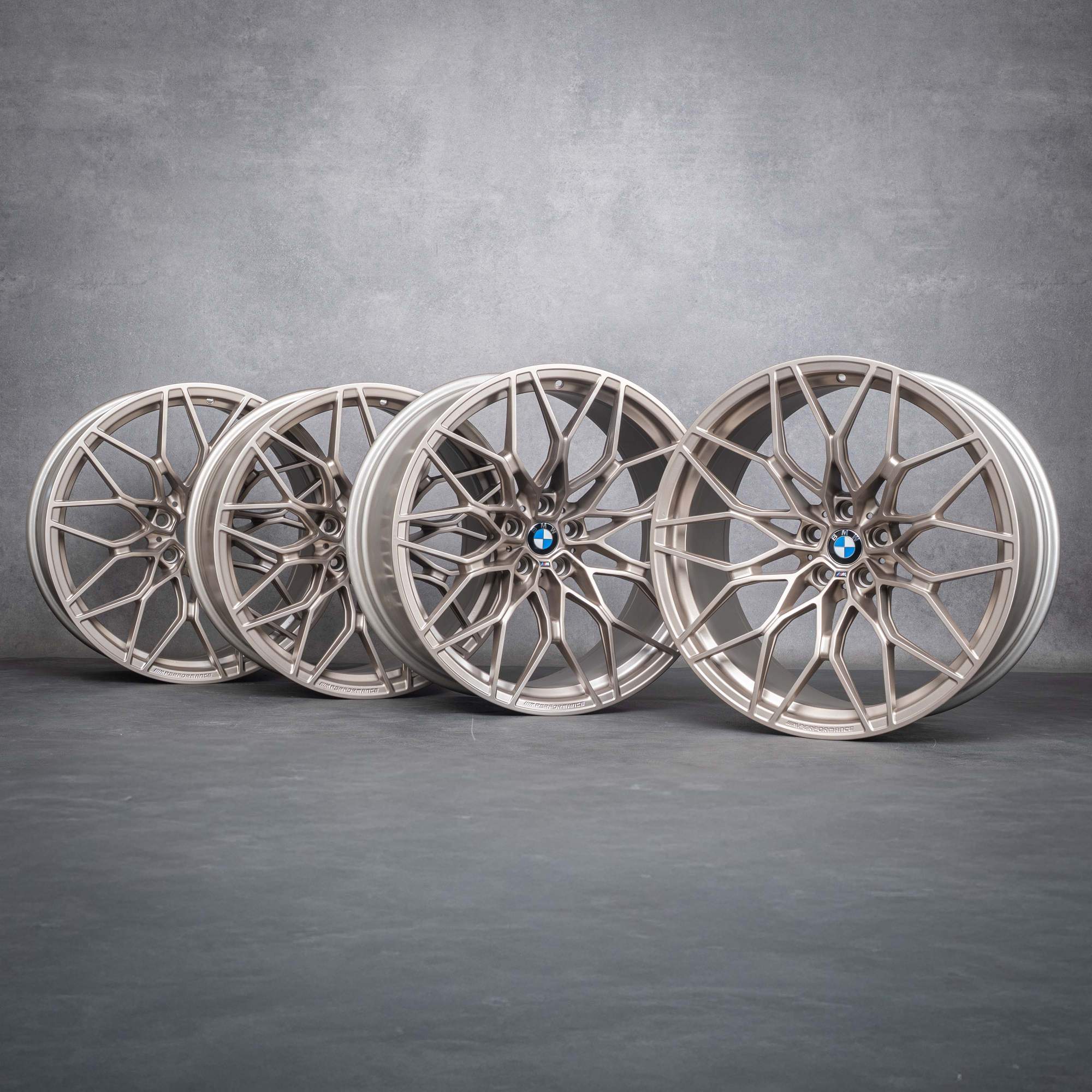 Oem M2 M3 M4 jantes 20 21 pouces G87 G80 G82 G83 Styling 1000 M 8746991 8746992 bronze doré mat