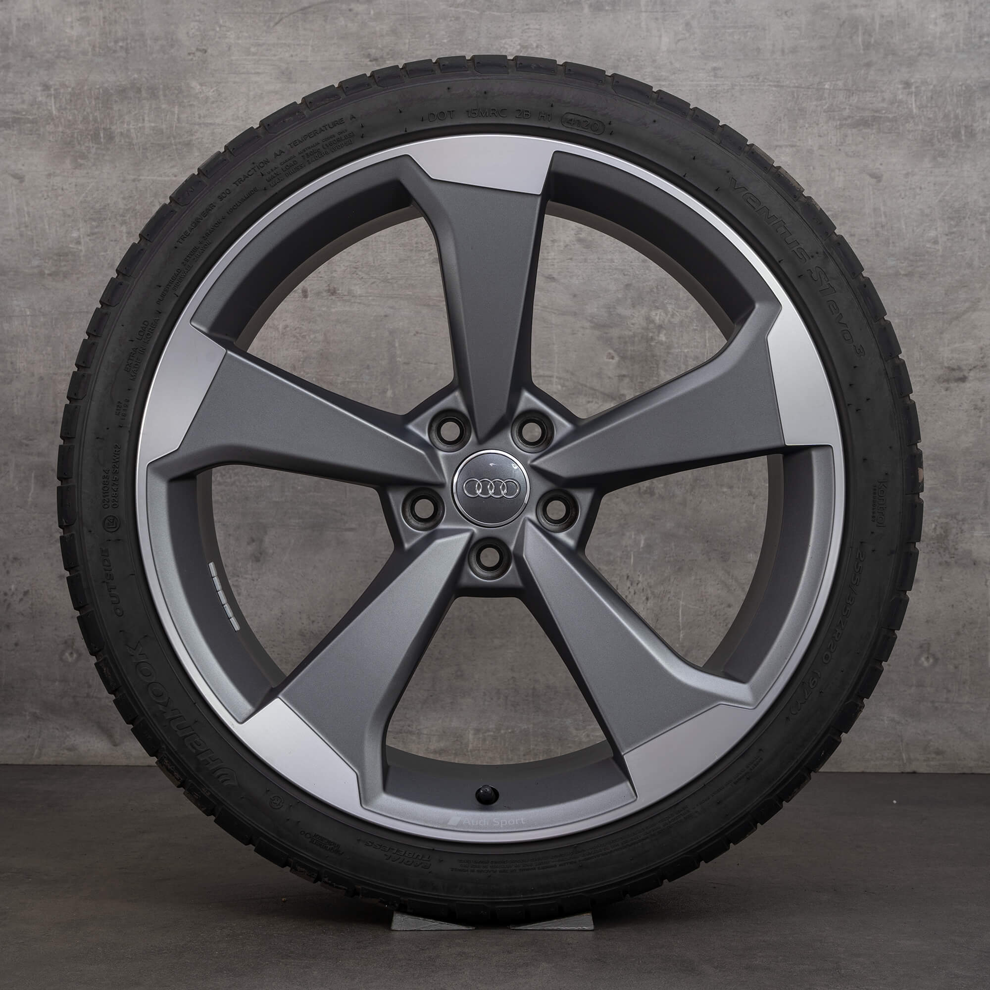 Orijinal Audi A5 S5 kış jant lastik 20 inç F5 8W B9 jantlar 8W0601025CF titan mat parlak