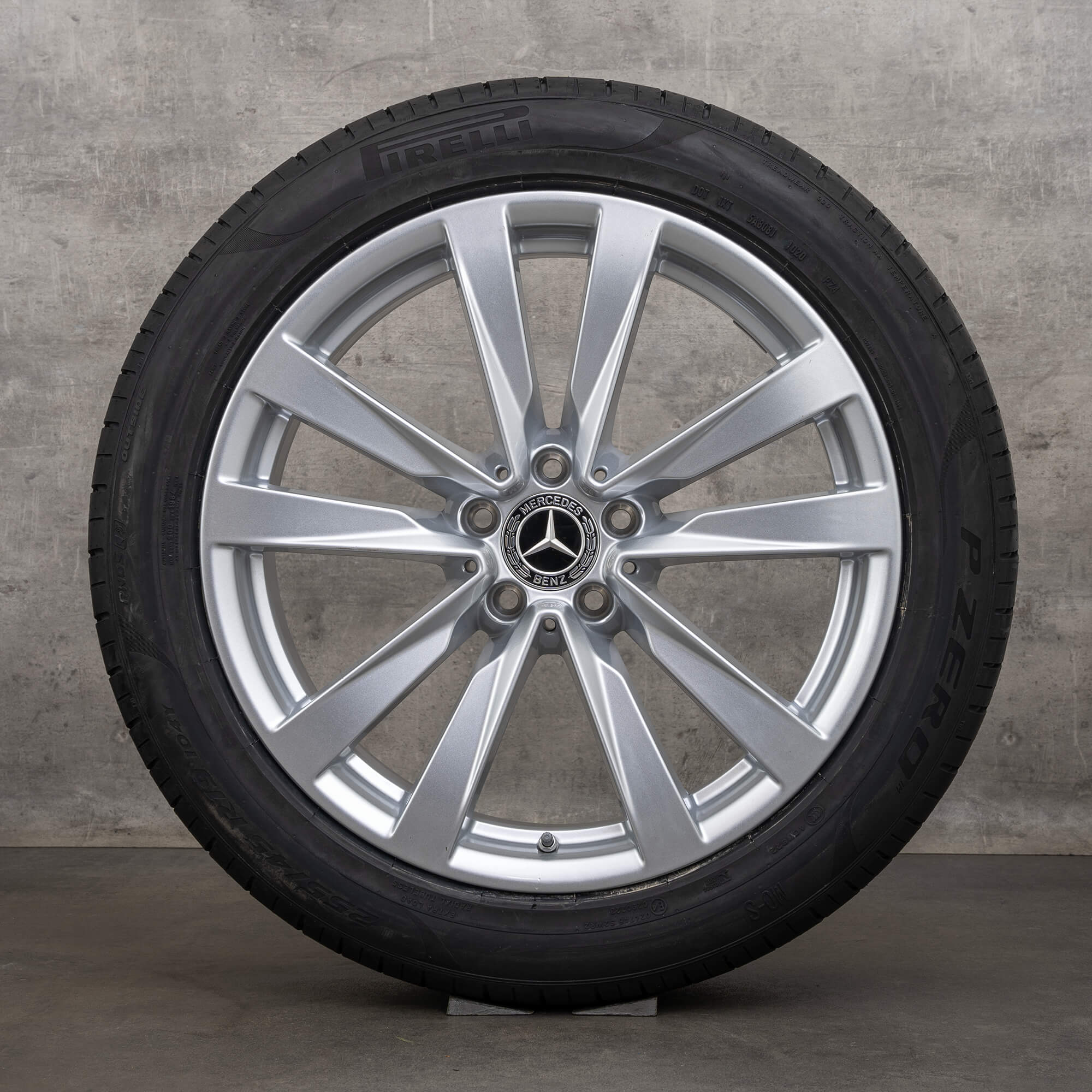 Original Mercedes Benz S-Klasse Felgen 19 Zoll W223 V223 X223 Sommerräder A2234013100 A2234013200 silber NEU