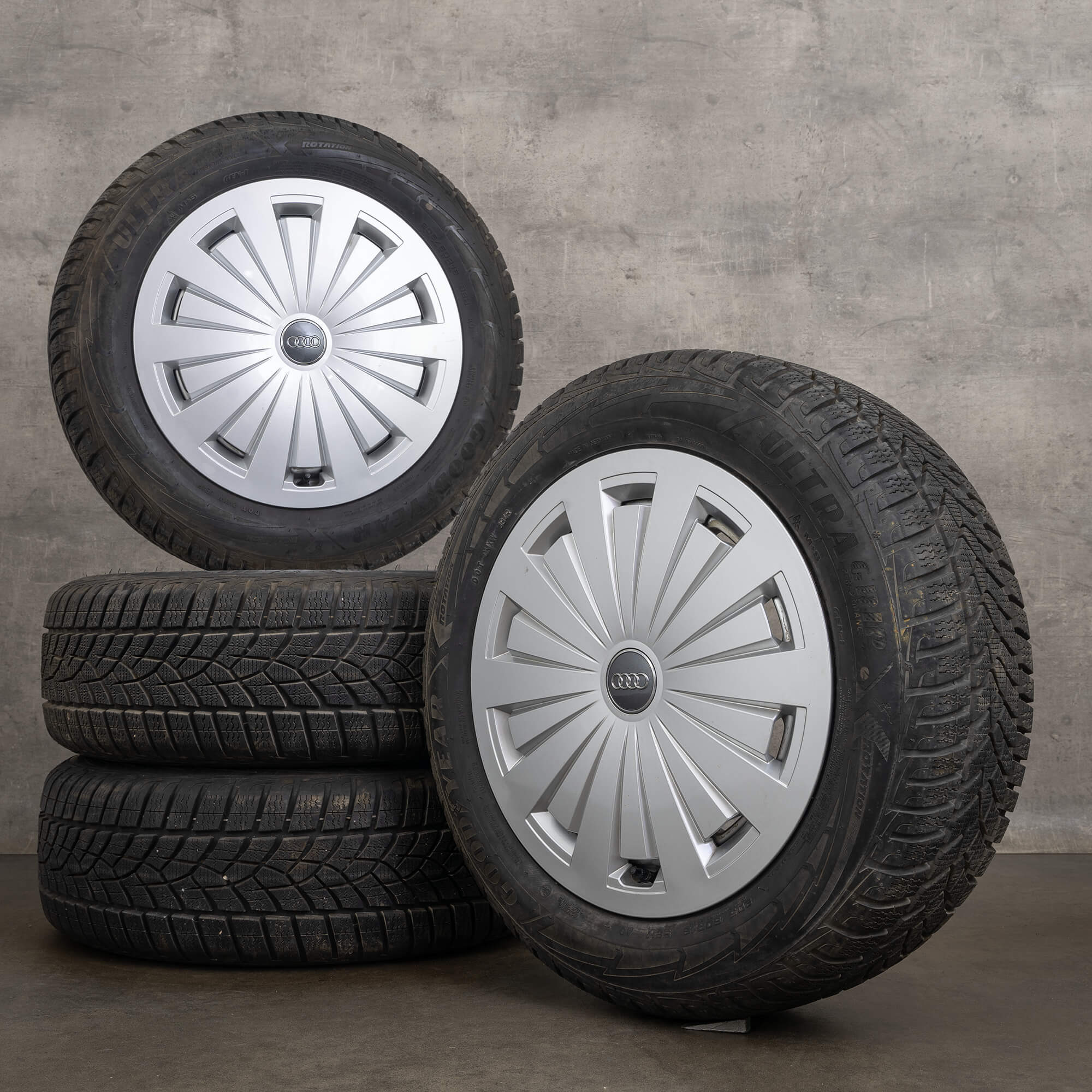 OEM Audi A4 S4 winter wheels 16 inch B9 8W rims 8W0601025 silver