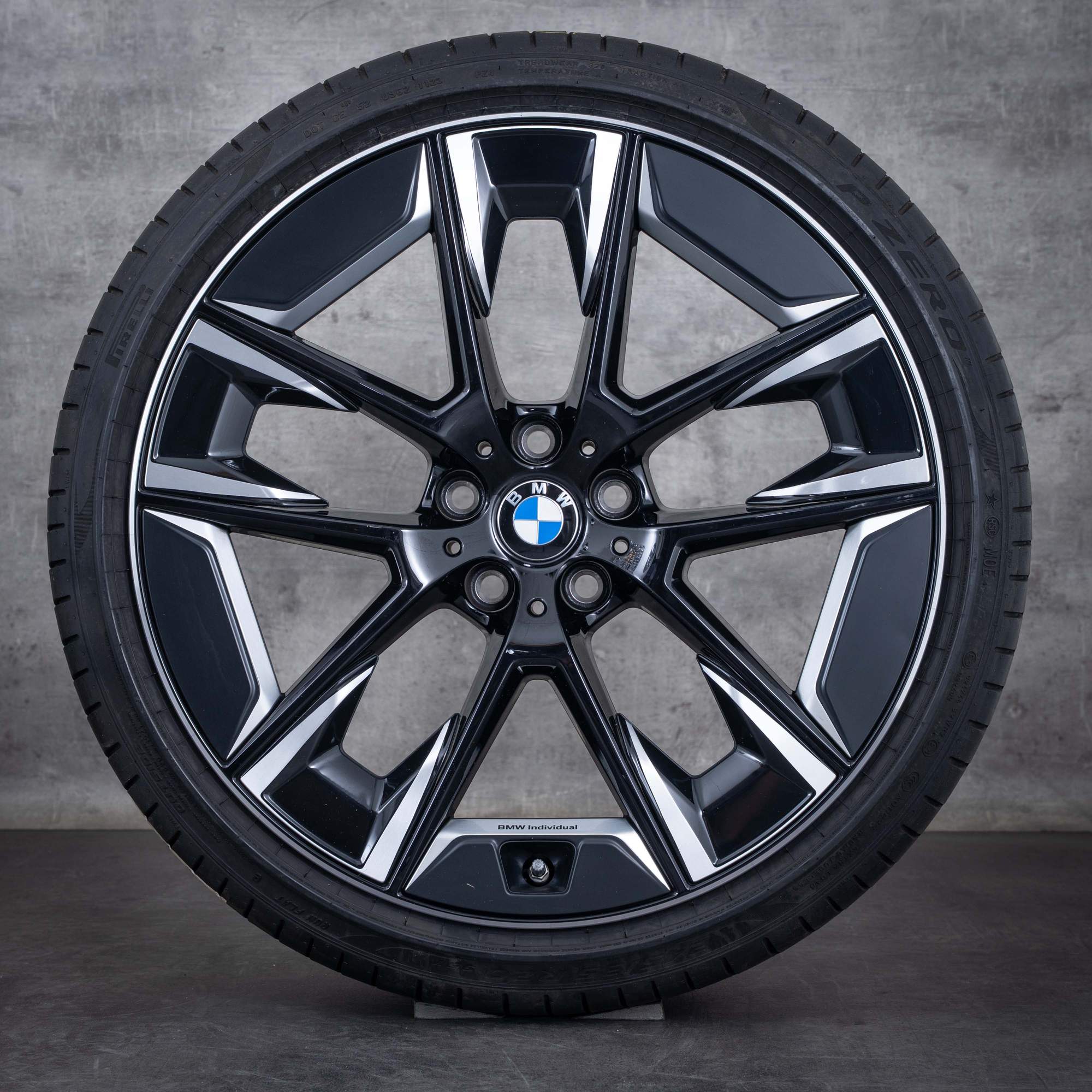 Oryginalne felgi BMW serii 5 20 cali G30 G31 letnie koła Styling 1001 M Sport Edition 6895212 6895213 czarne Polerowane