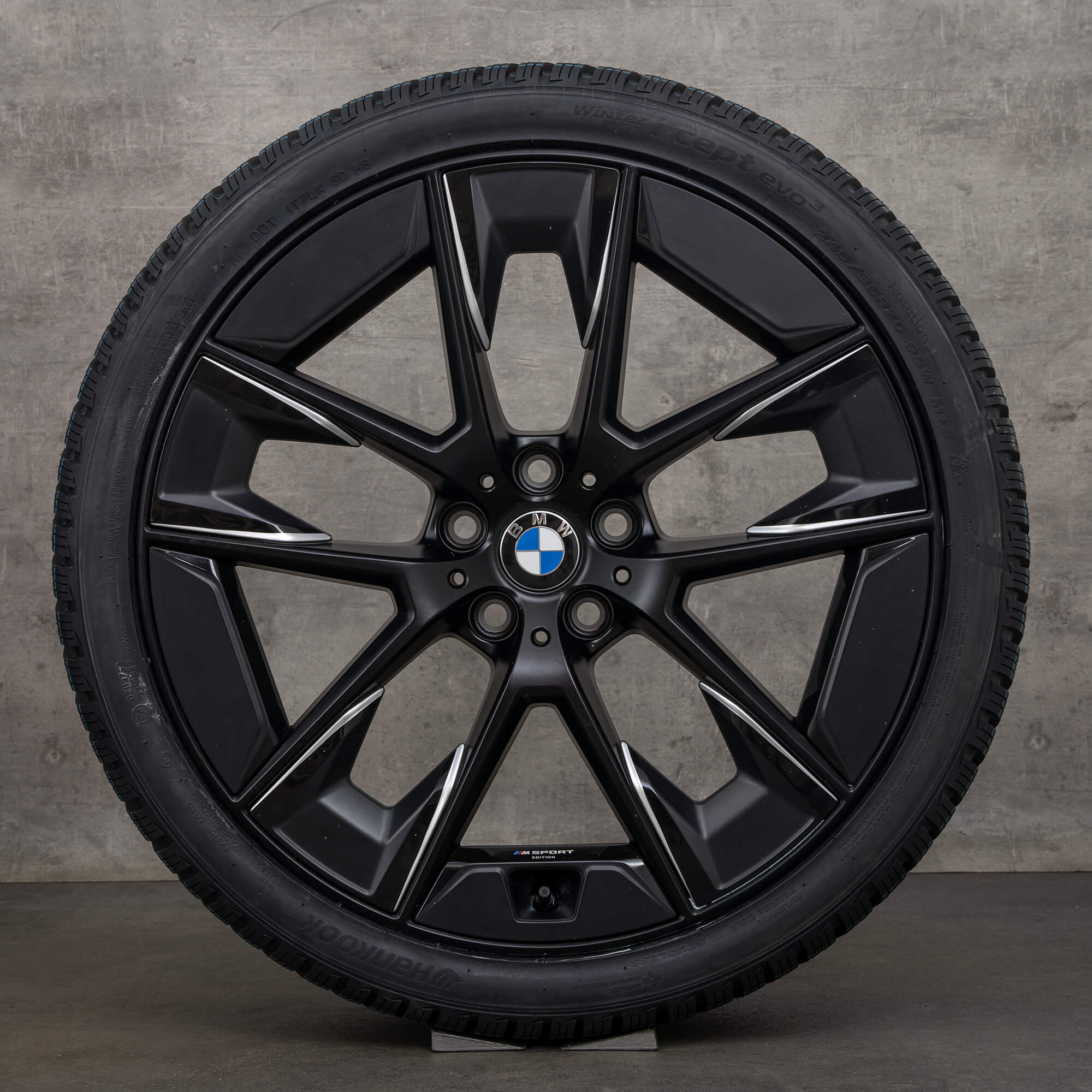 Jantes d'origine BMW Série 5 20 pouces G30 G31 Pneus d'été Styling 1001i 6895212 6895213 noir satiné
