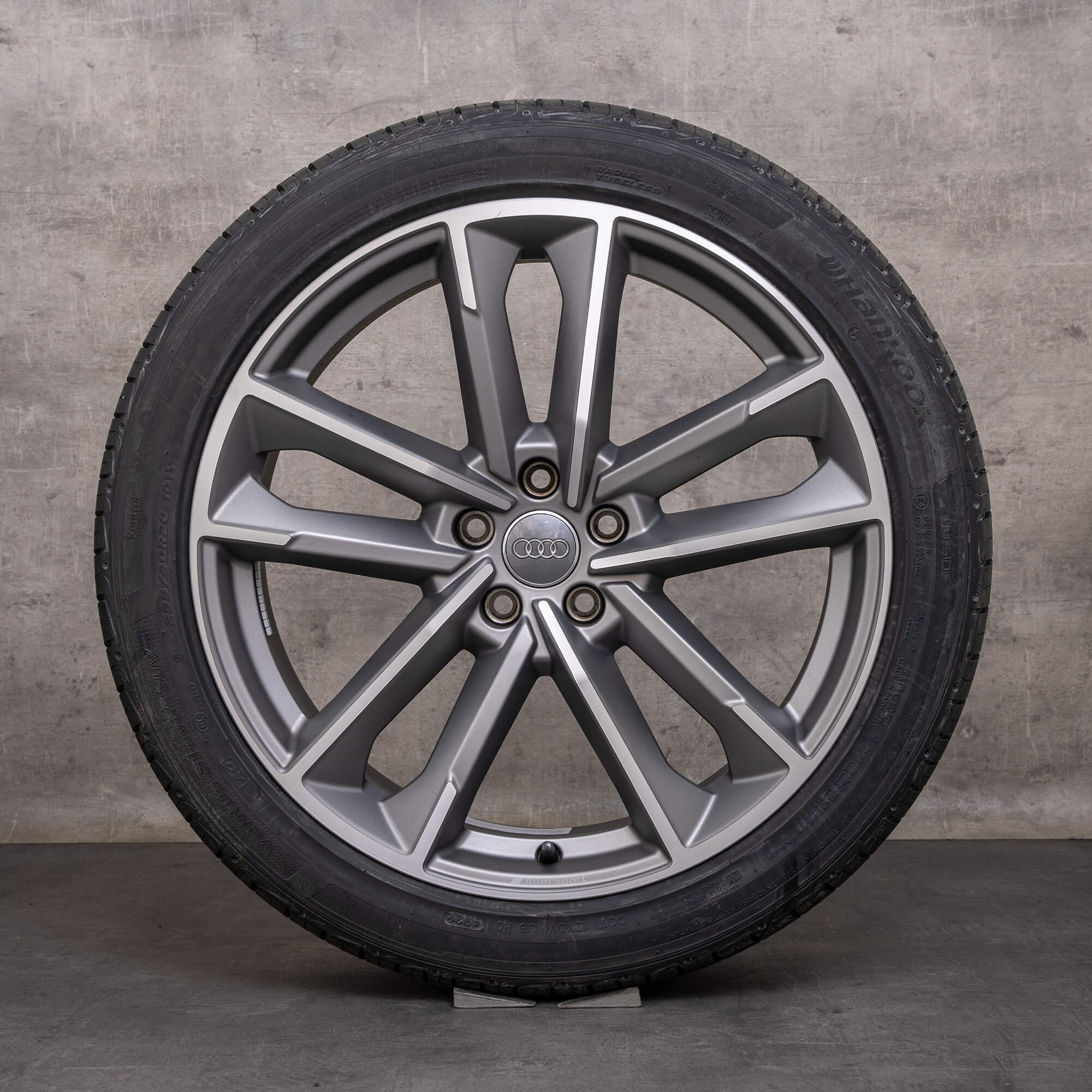 Original Audi A7 S7 Felgen 20 Zoll 4K C8 Sommerräder 4K8601025L titan seidenmatt glanzgedreht