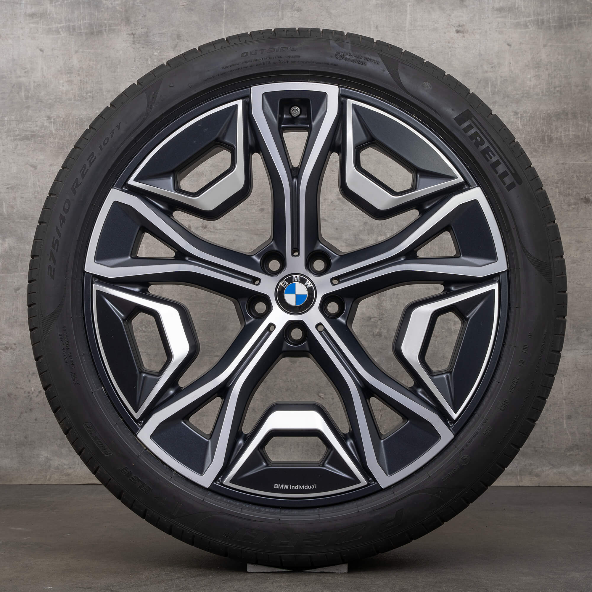BMW iX i20 Sommerräder 22 Zoll Felgen Sommerreifen Styling 1021 5A02659 schwarz
