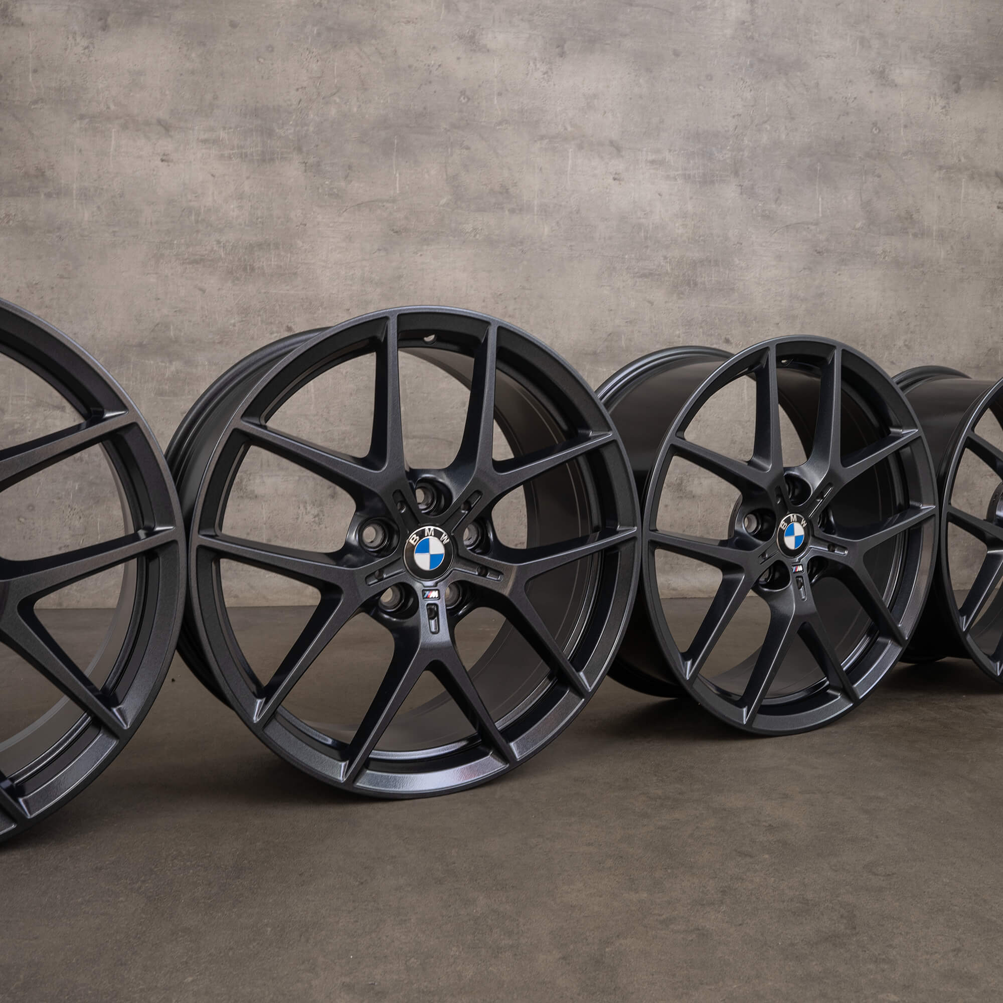 Original BMW 1er F40 2er F44 18 Zoll Felgen 554 M 8092353 schwarz metallic