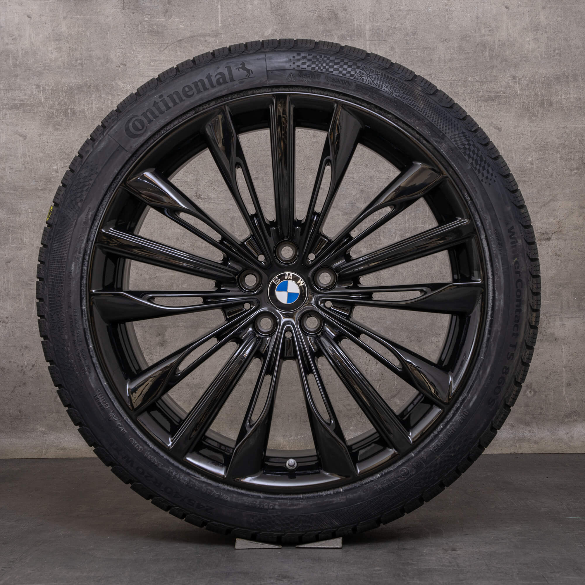 Jantes d'origine BMW Série 6 GT 7 20 pouces G32 G11 G12 Styling d'été 646 6868051 6868052 noir brillant