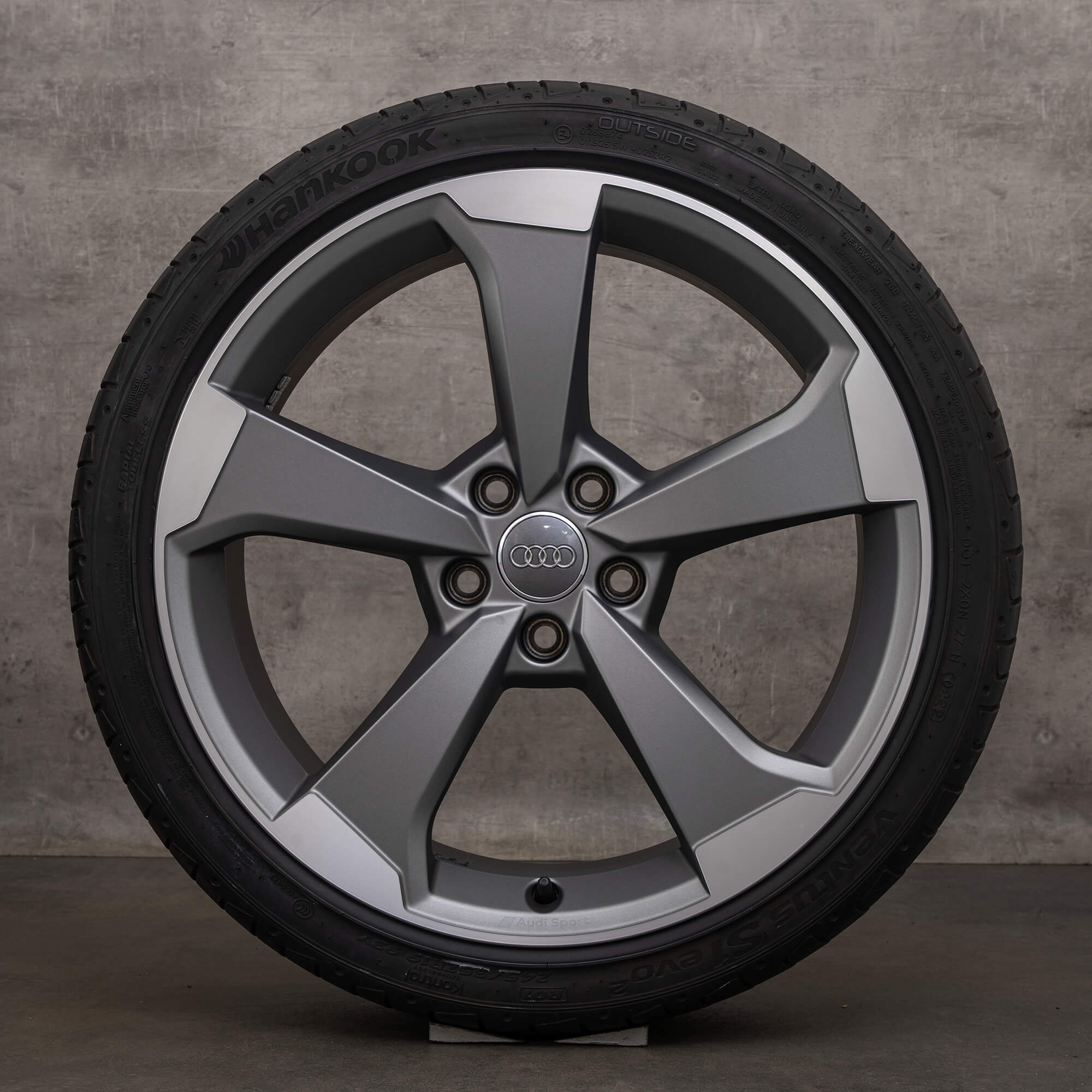 OEM Audi A4 S4 rims 19 inch B9 8W summer tires Rotor 8W0601025CG wheels