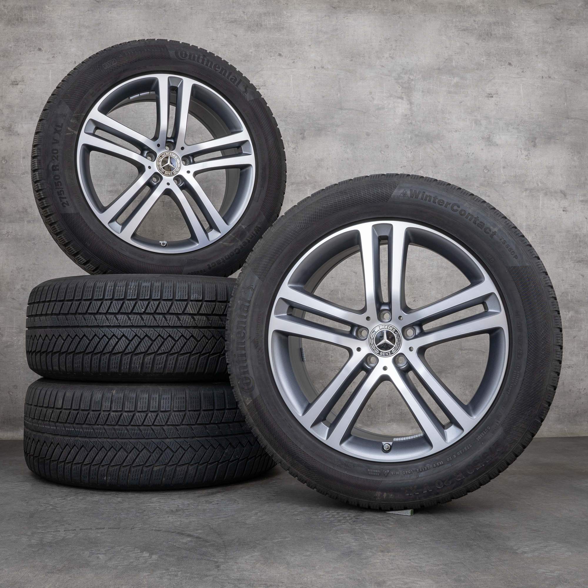Oryginał Mercedes Benz GLE koła 20 cali X167 C167 letnie A1674012400 A1674012500 srebrny
