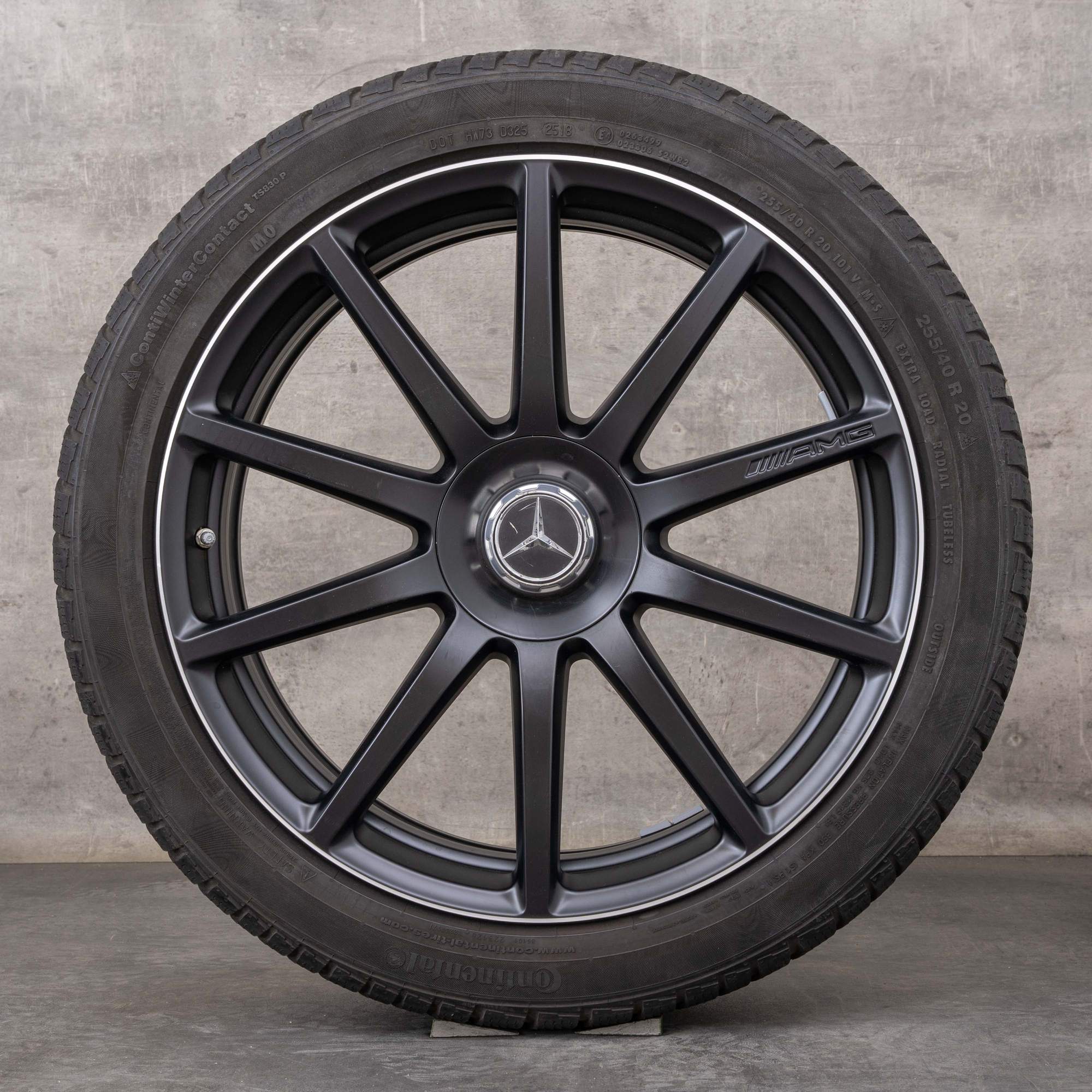 Oem Mercedes Benz Classe S S63 S65 AMG Jantes 20 pouces W222 C217 A217 été A2224010600 A2224010700 noir mat poli