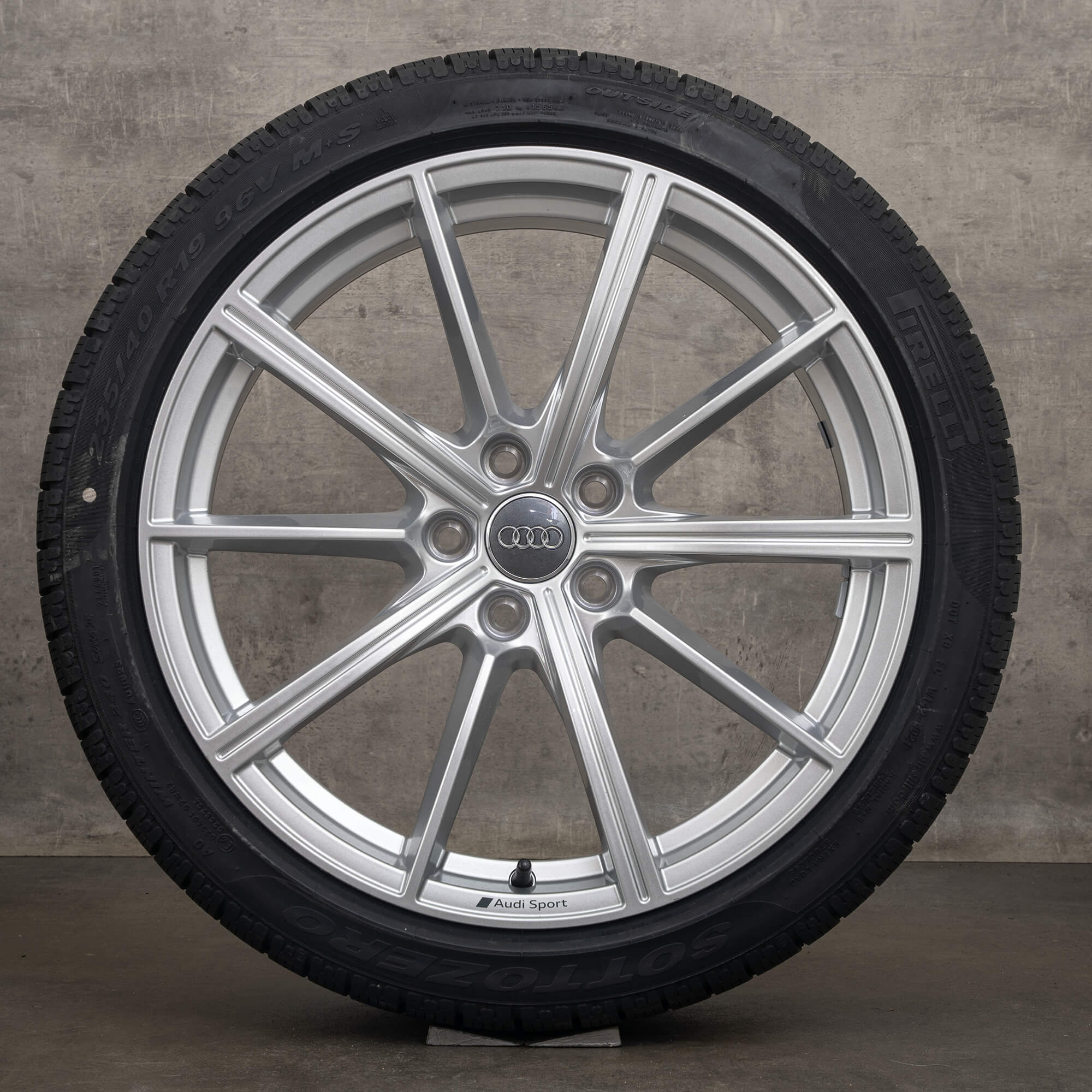 Originele Audi RS4 RS5 winterwielen 19 inch B9 8W velgen 8W0601025CP zilver