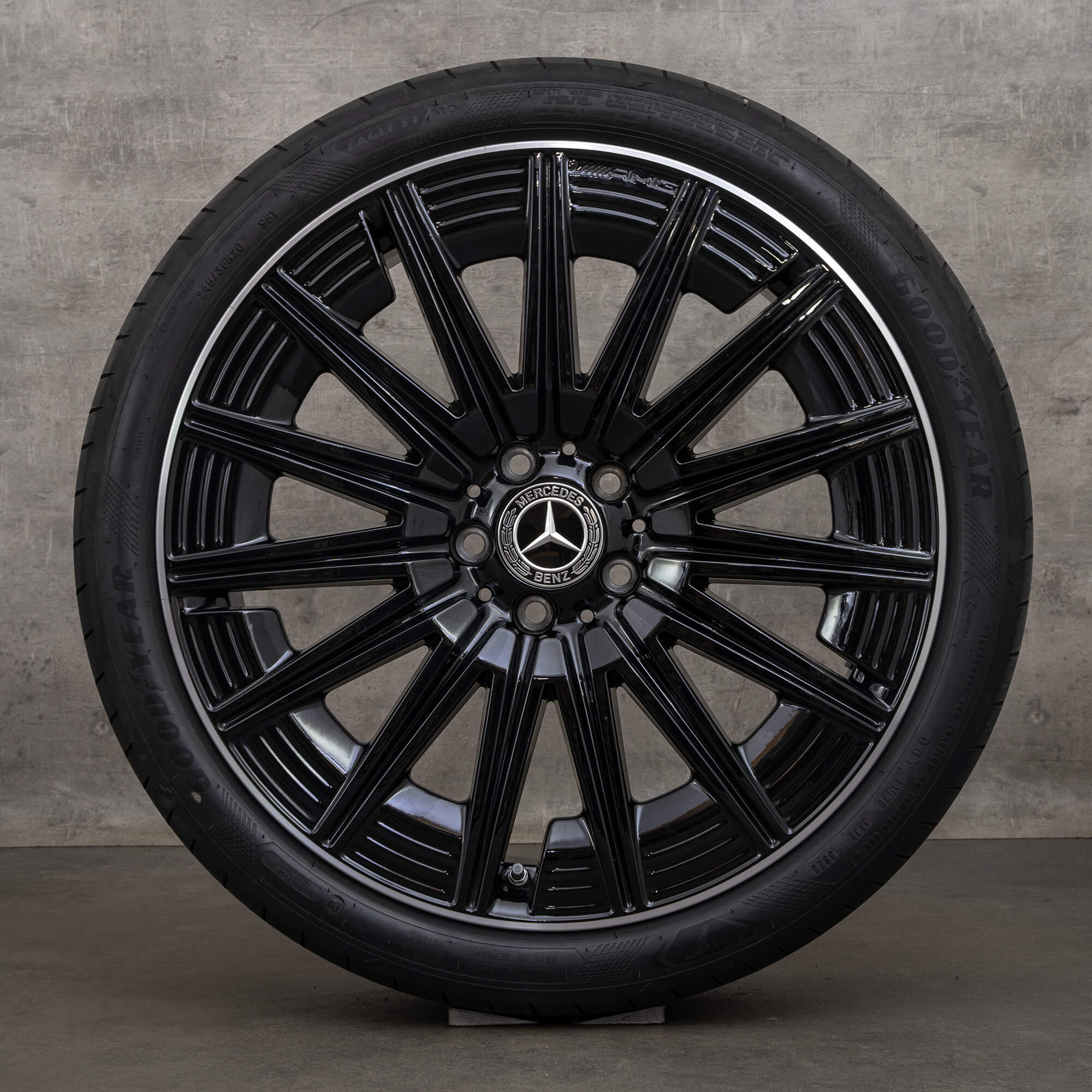Llantas de invierno originales Mercedes Benz CLE AMG 20 pulgadas C236 A2364012300 A2364012400 negro brillante