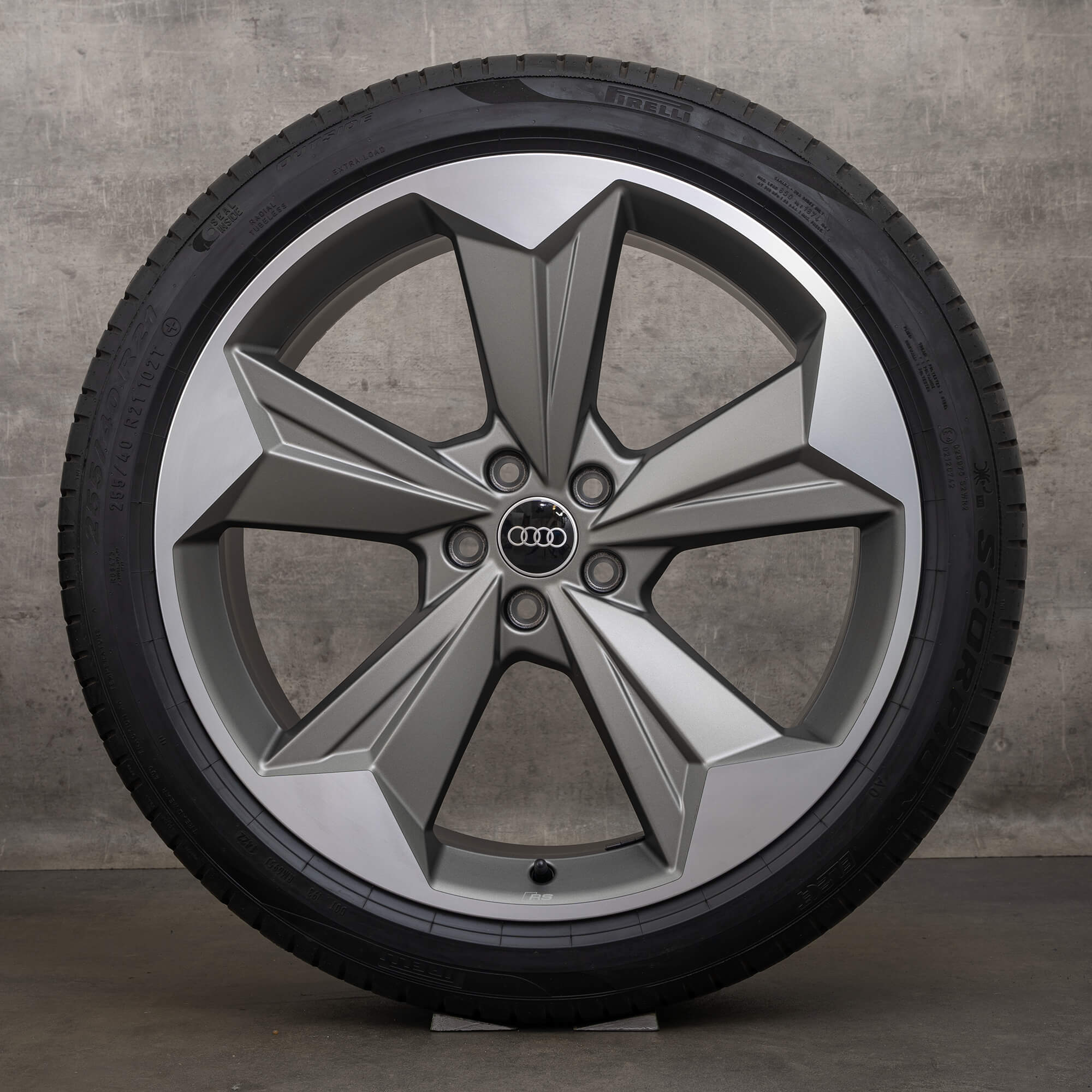 Oryginał Audi Q4 & Sportback SUV 21 cali Felgi Opony zimowe 89A601025 89A601025R Rotor Evo brązowy matowy