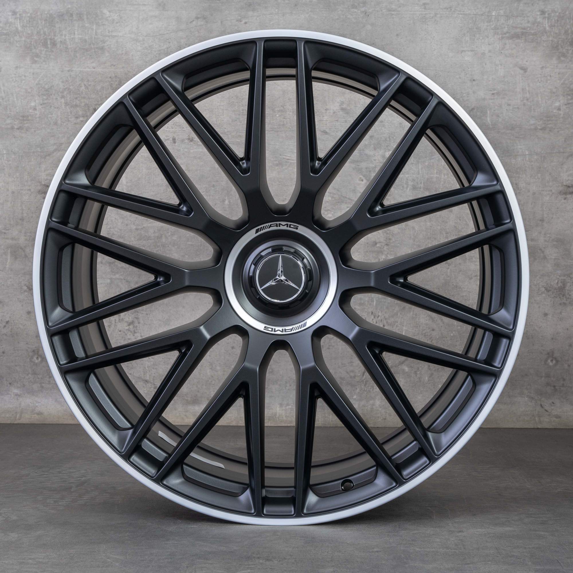 Original Mercedes Benz GLS 63 AMG Felgen 23 Zoll SUV X167 4Matic Sommerräder A1674018500 A1674018600 schwarz matt glanzgedreht NEU