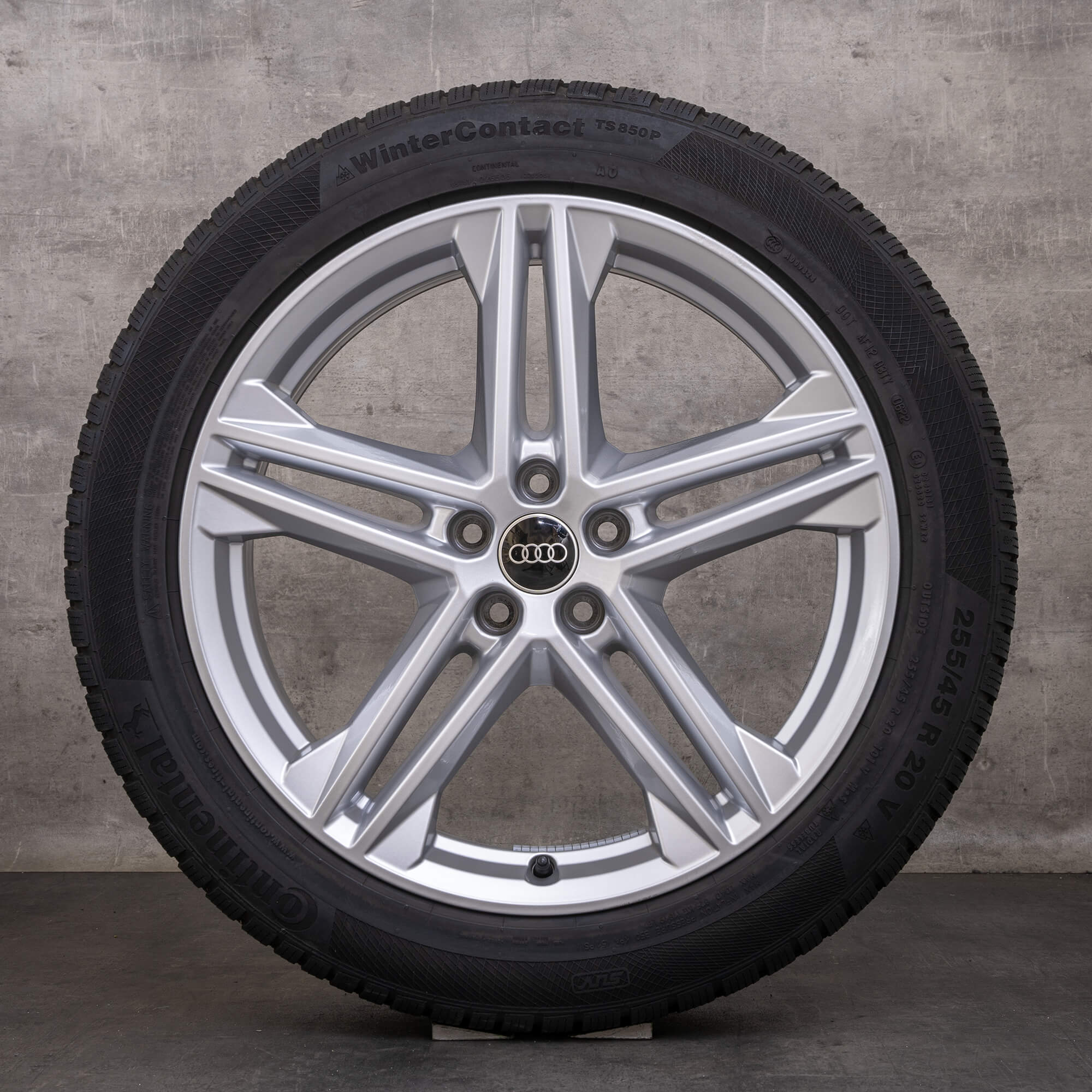 Oryginał Audi Q5 SQ5 koła zimowe 20 cali FY felgi 80A601025N srebrne błyszczące
