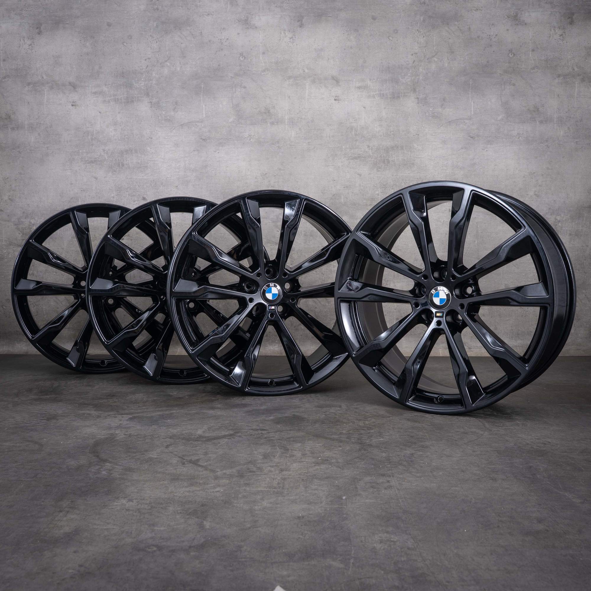 Oryginalne felgi BMW X3 X4 20 cali G01 G02 Styling 699 M 8010265 8010269 czarne z połyskiem