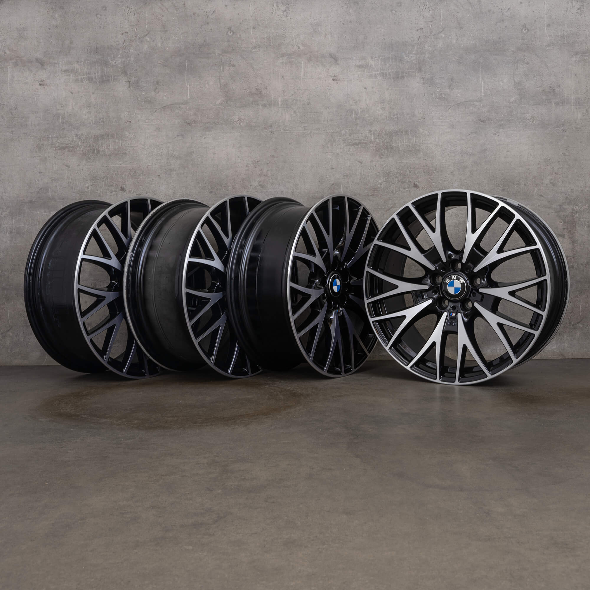 Originální ráfky BMW řady 3 4 & Gran Coupe 20 palců F30 F31 F32 F33 F36 Styling 404 6796262 6796263 černé lesklé soustružené