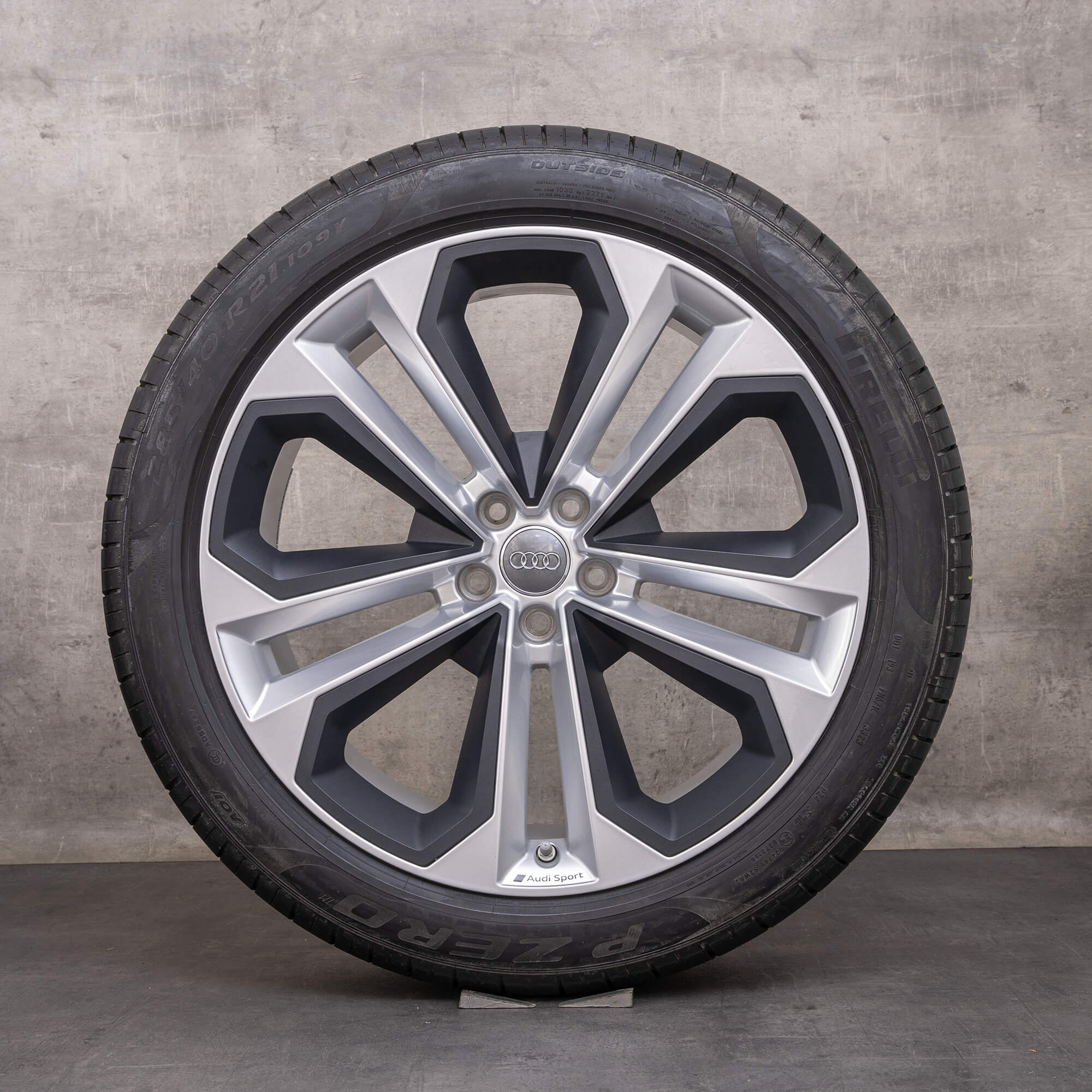 Original Audi Q7 SQ7 Felgen 21 Zoll 4M Sommerräder 4M0601025AK grau seidenmatt