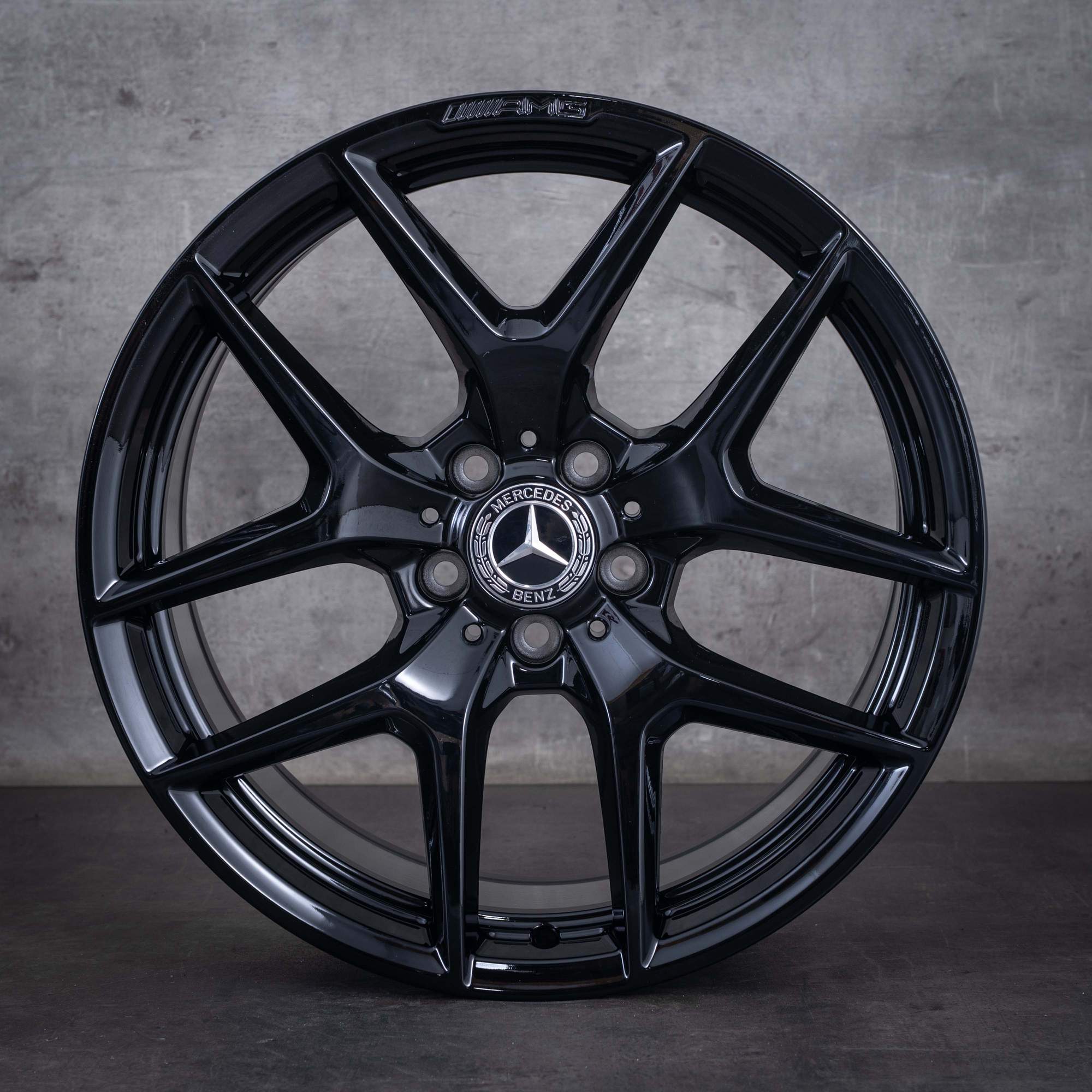 Original Mercedes Benz AMG GT Felgen 19 Zoll C190 R190 A1904010300 A1904010400 schwarz glanz