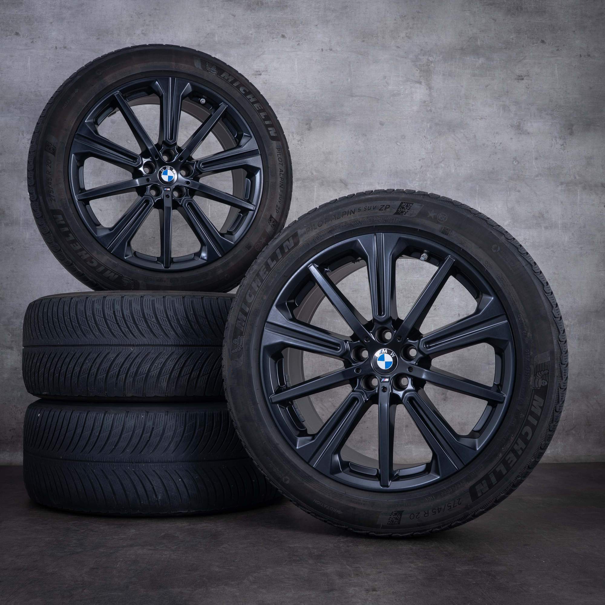 OEM BMW X5 X6 winter wheels 20inch G05 G06 rims Styling 748 M 6883765 Matte Black