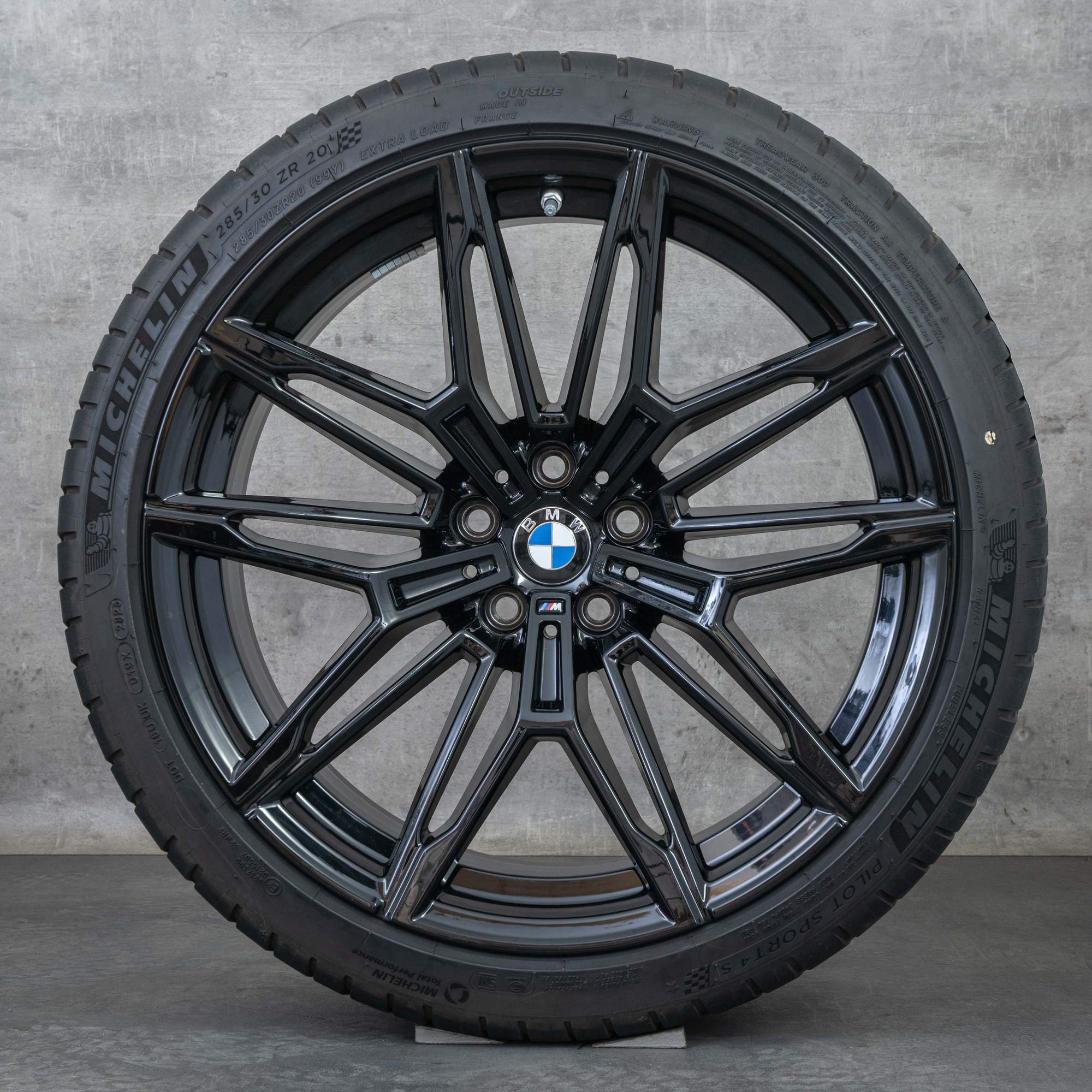 Oryginalne felgi BMW M2 M3 M4 19 20 cali G87 G80 G81 G82 G83 koła letnie stylizacja 930 M 7882869 7882870 czarny błyszczący