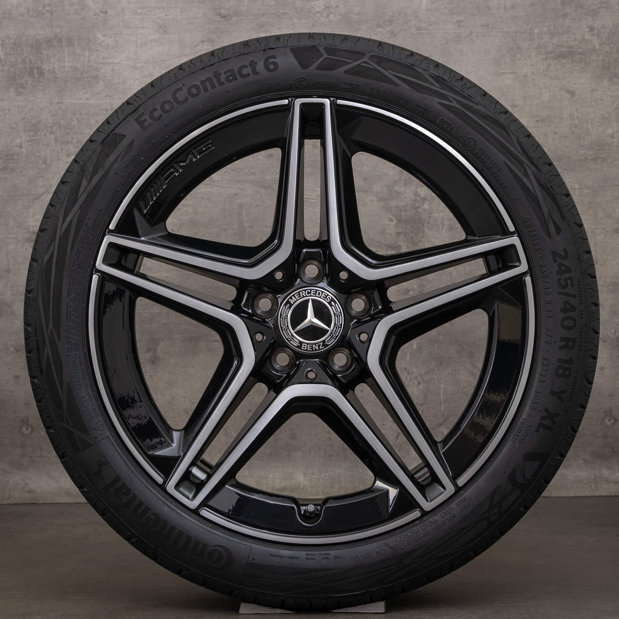 Original AMG Mercedes C Klasse W205 S205 C205 A205 18 Zoll Sommerreifen Felgen