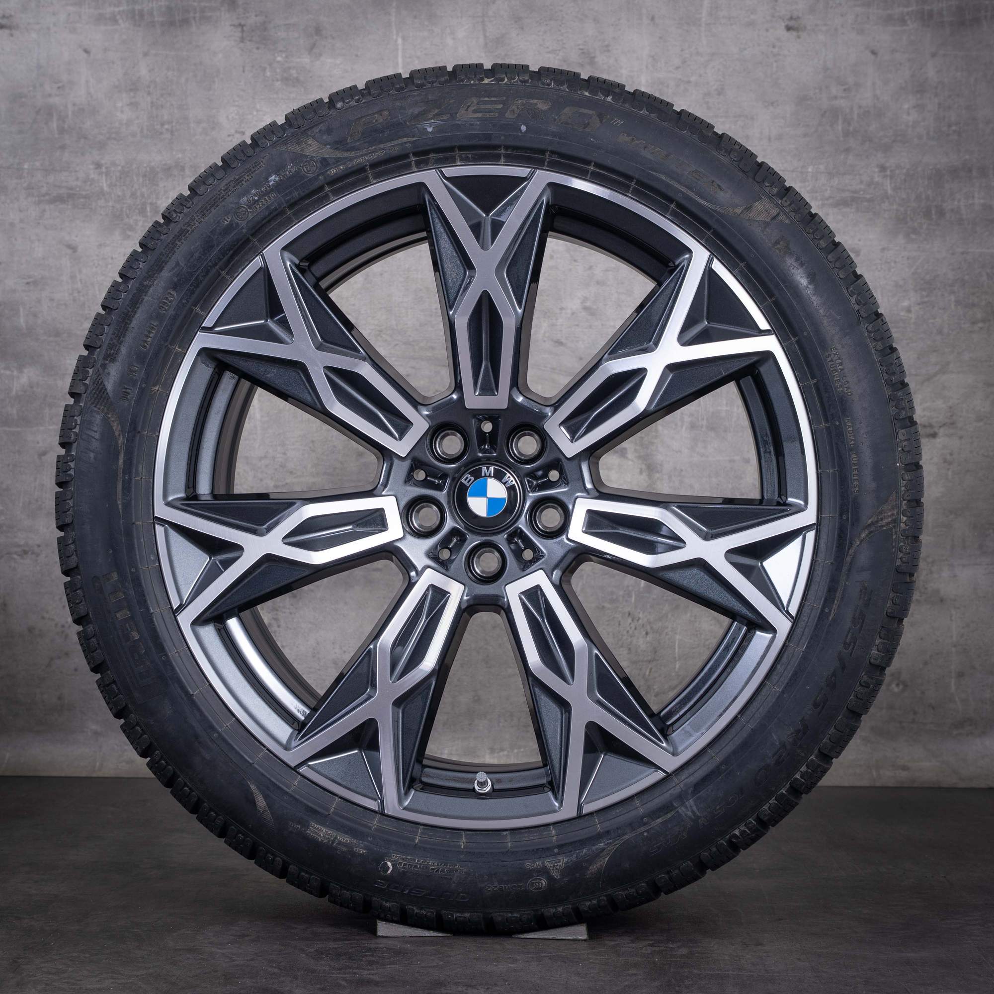 Oryginalne koła zimowe BMW serii 7 i7 X3 20 cali felgi G70 G45 stylizacja 905 5A19DE4 5A19DE5 midnight grey diamond cut NOWE