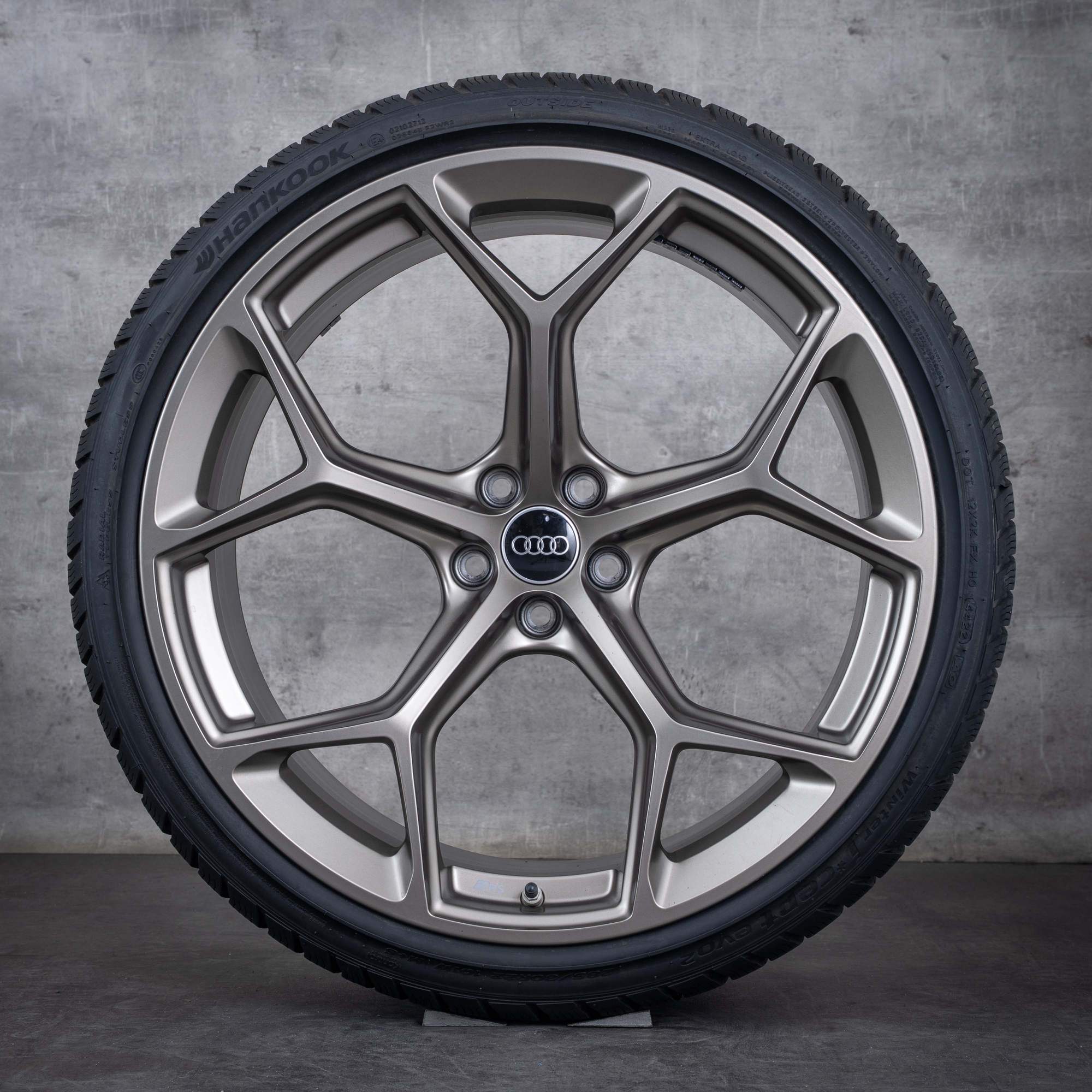 Oryginał Audi RS6 RS7 koła zimowe 22 cale 4K C8 felgi wzór plastra miodu 4K0601025BM galaxy satin matt