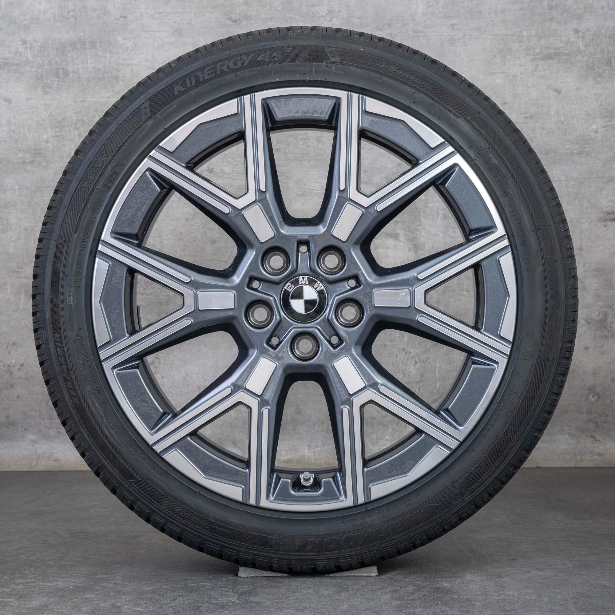 Original BMW 1er 2er Felgen 18 Zoll F70 F74 Gran Goupe Sommerräder Styling 974 5A45266 grau glanzgedreht