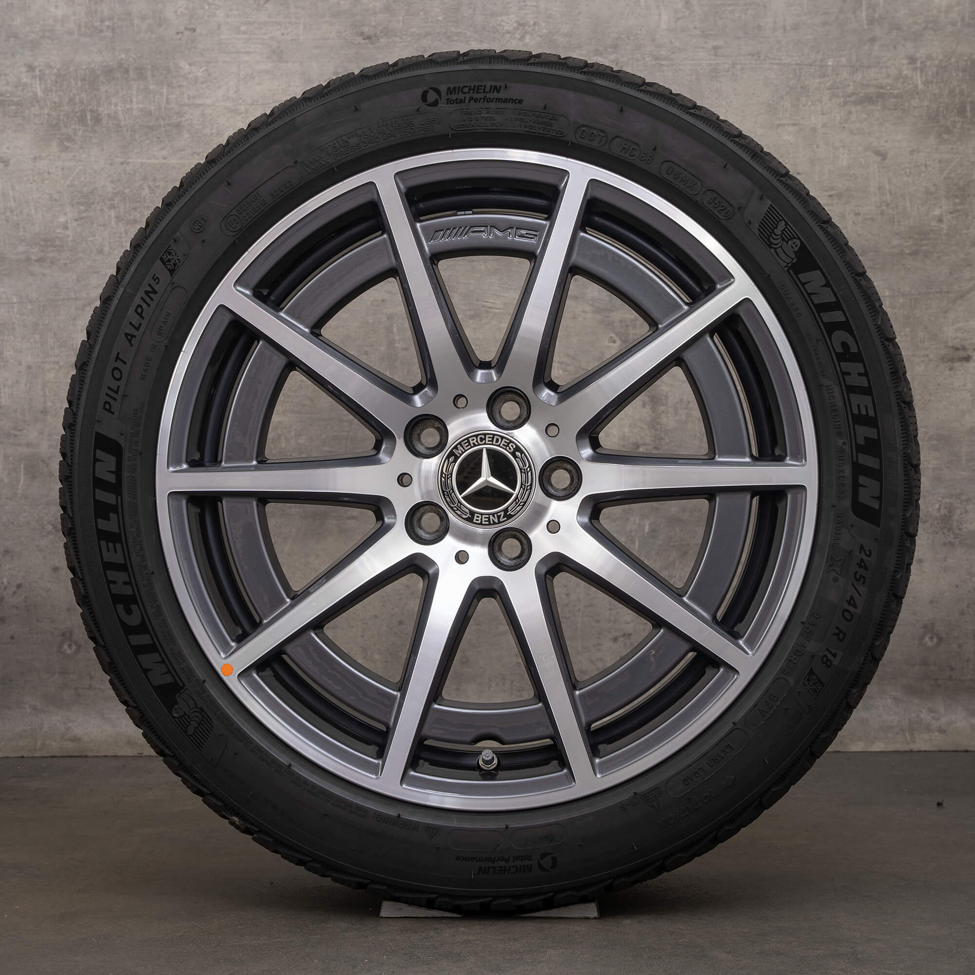 OEM AMG Mercedes A45 W177 CLA45 W118 18 inch winter tires rims