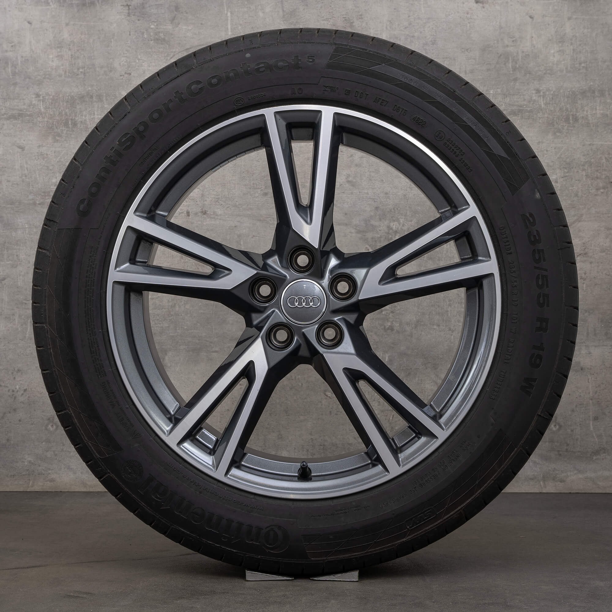 Audi Q5 SQ5 II FY summer wheels tires 19 inch rims S line 80A601025R