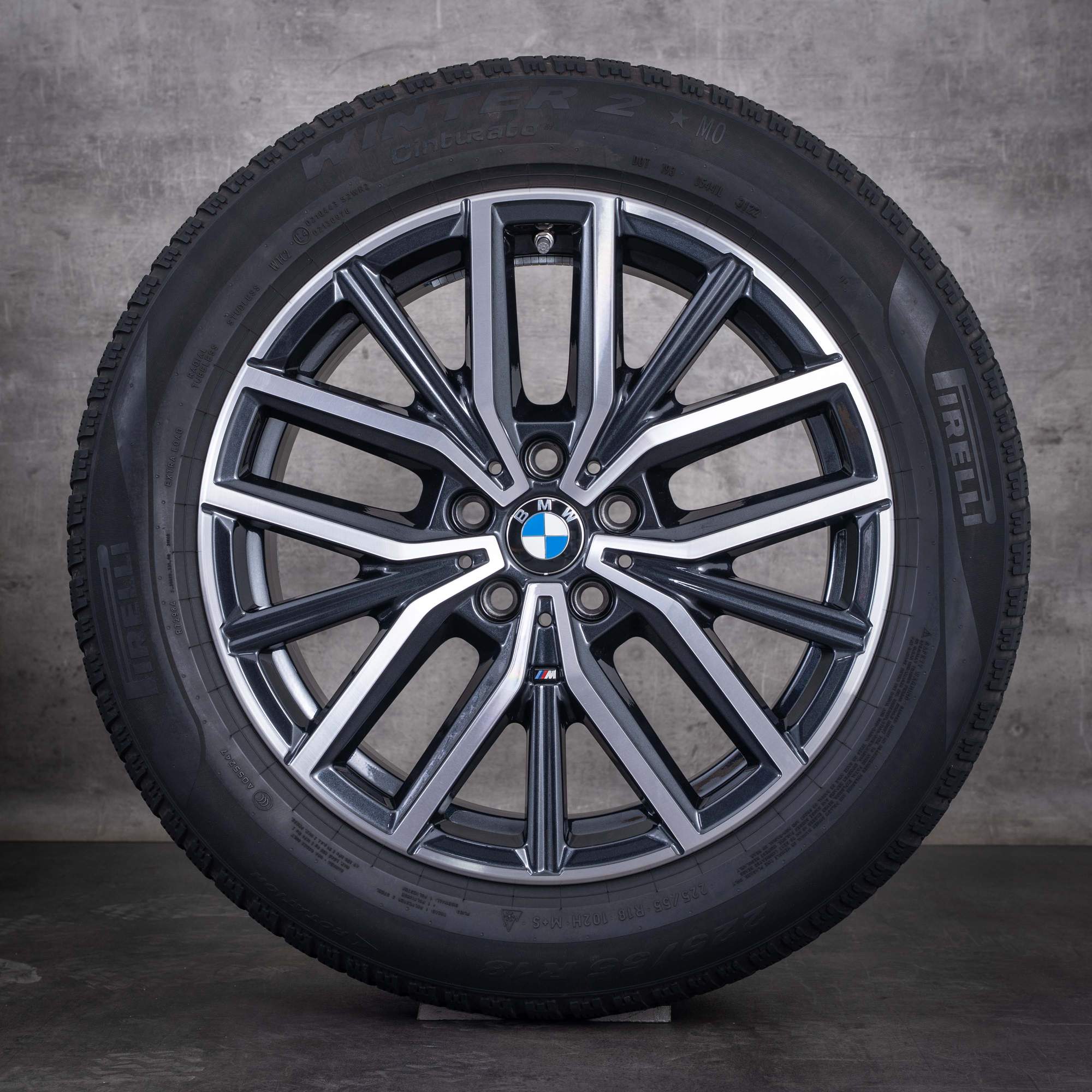 Original BMW M3 M4 Felgen 20 Zoll F80 F82 F83 Sommerräder Styling 666 M 8090192 8090193 jet black glanzgedreht