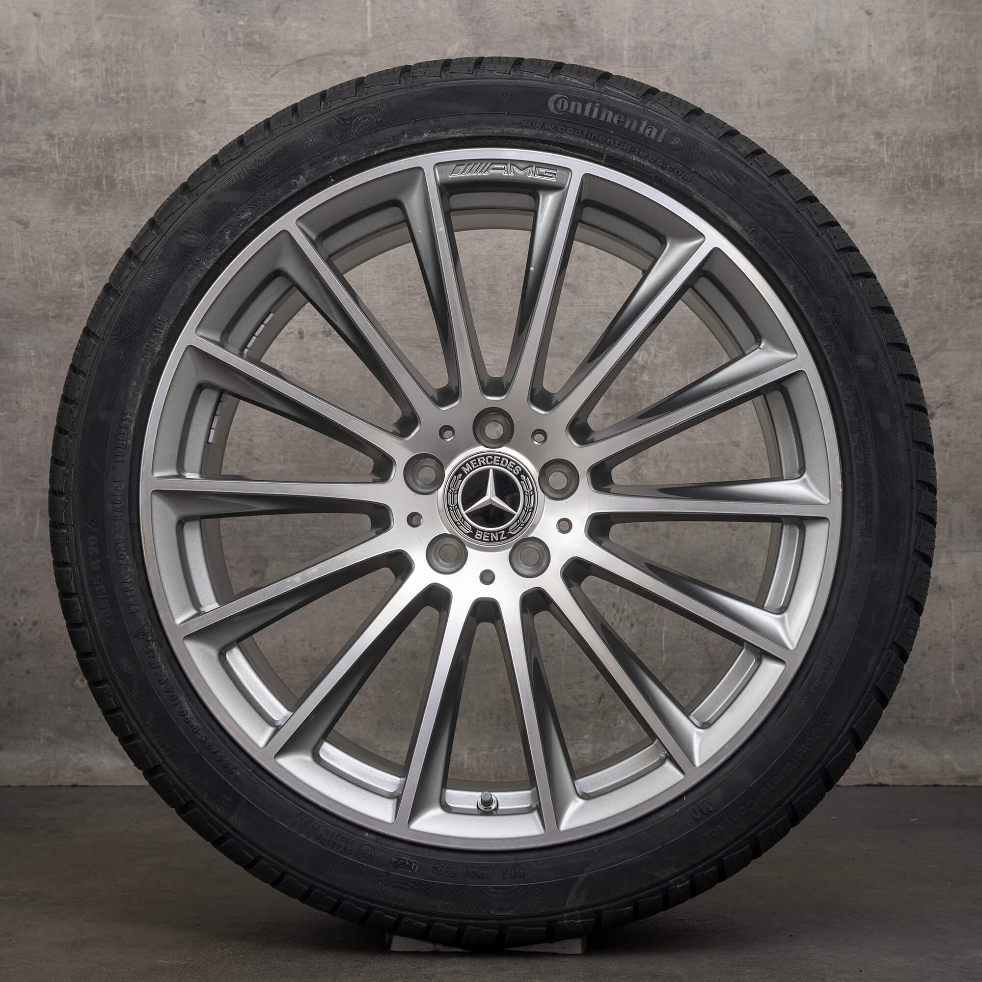 Original Mercedes Benz S-Klasse AMG Winterräder 20 Zoll W223 V223 X223 Felgen A2234011500 himalaya grau glanzgedreht NEU