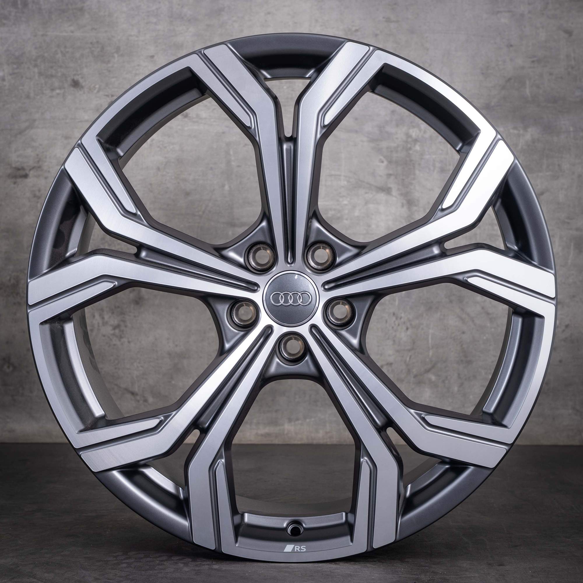 Cerchi originali Audi A6 S6 da 20 pollici 4K 4P C8 C9 4K0601025FD in titanio opaco diamantato NUOVI
