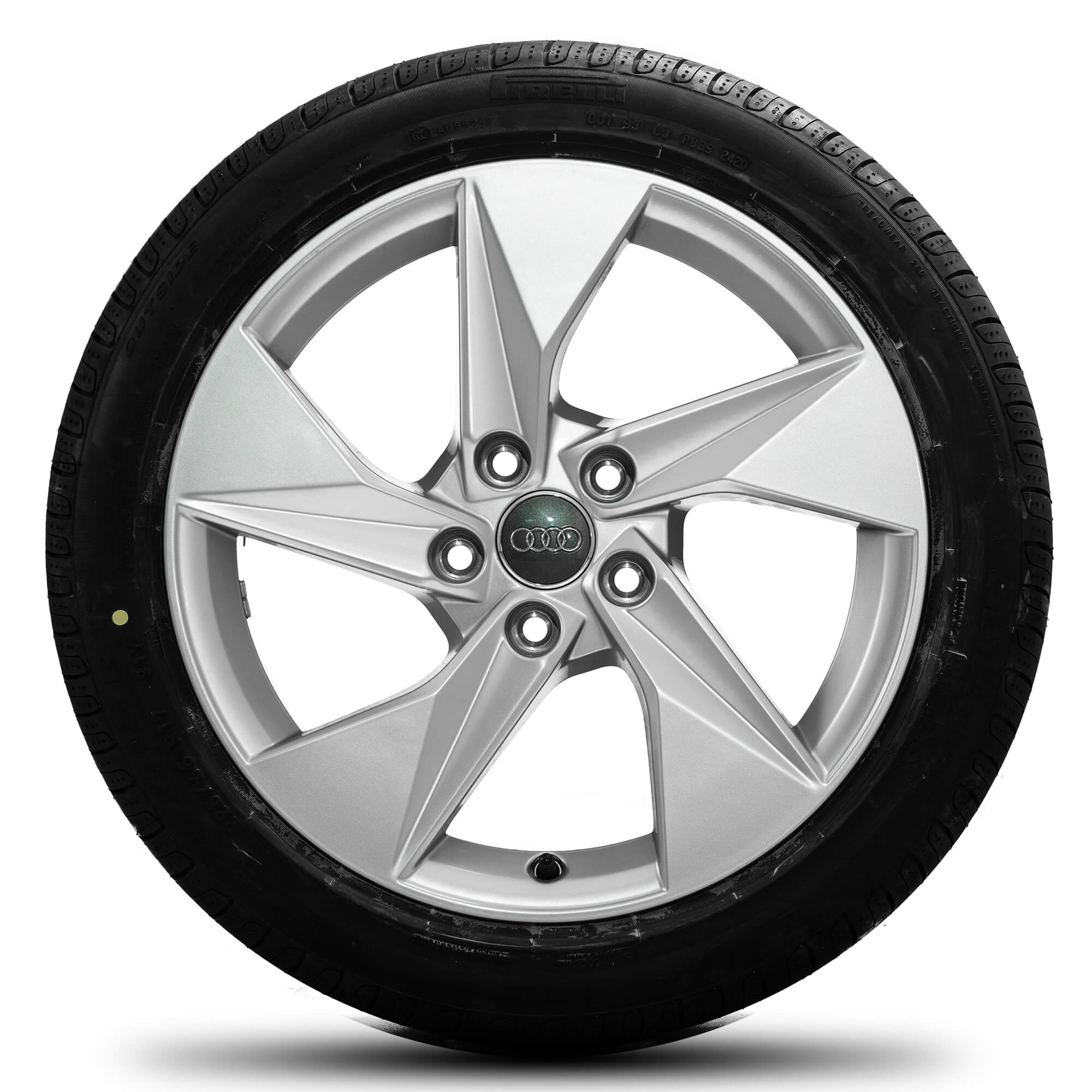 Originale Audi A3 S3 fælge 17 tommer 8Y sommerhjul 8Y0601025A sølv NEW