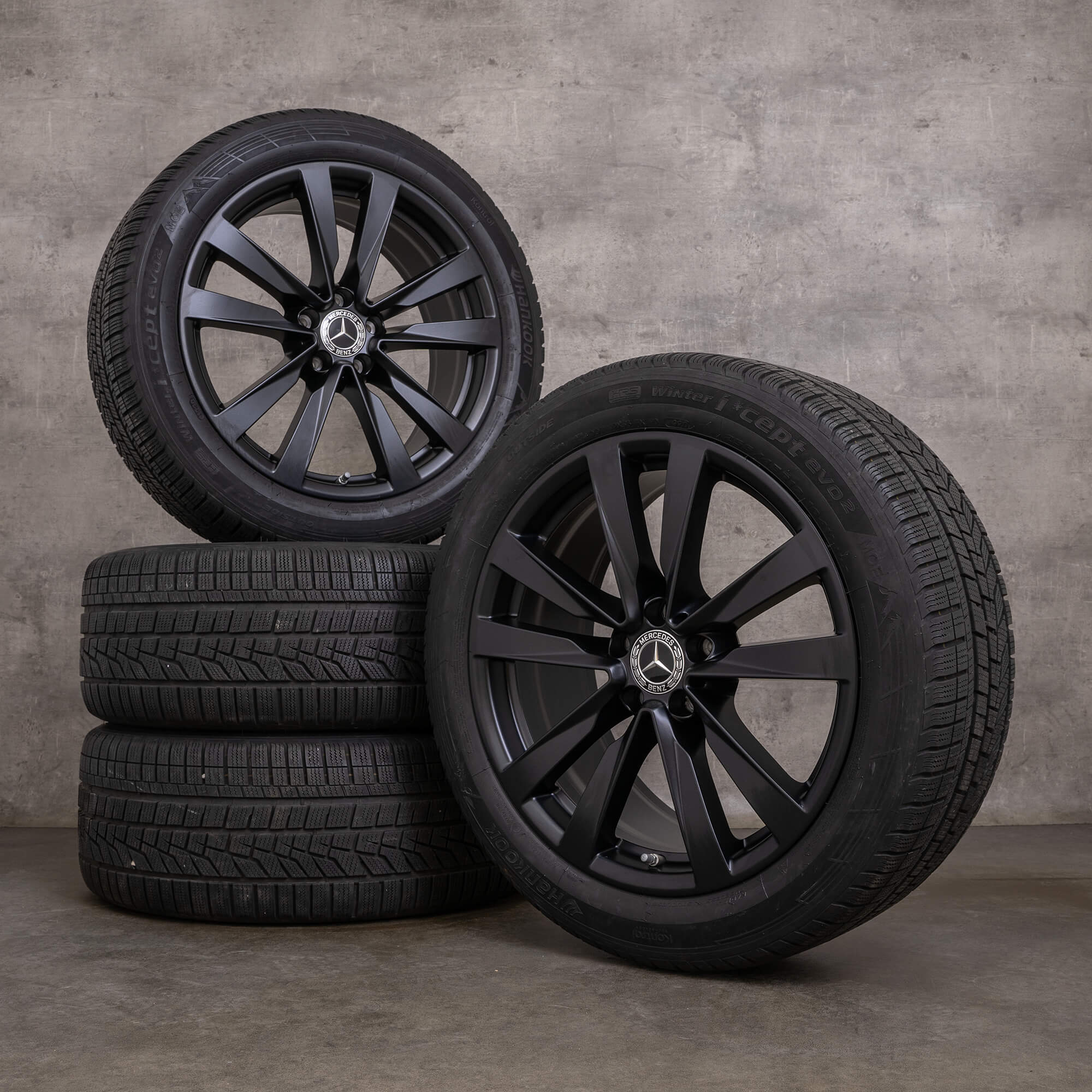Originele Mercedes S-klasse winterwielen 19 inch W223 V223 X223 velgen A2234013100 zwart mat