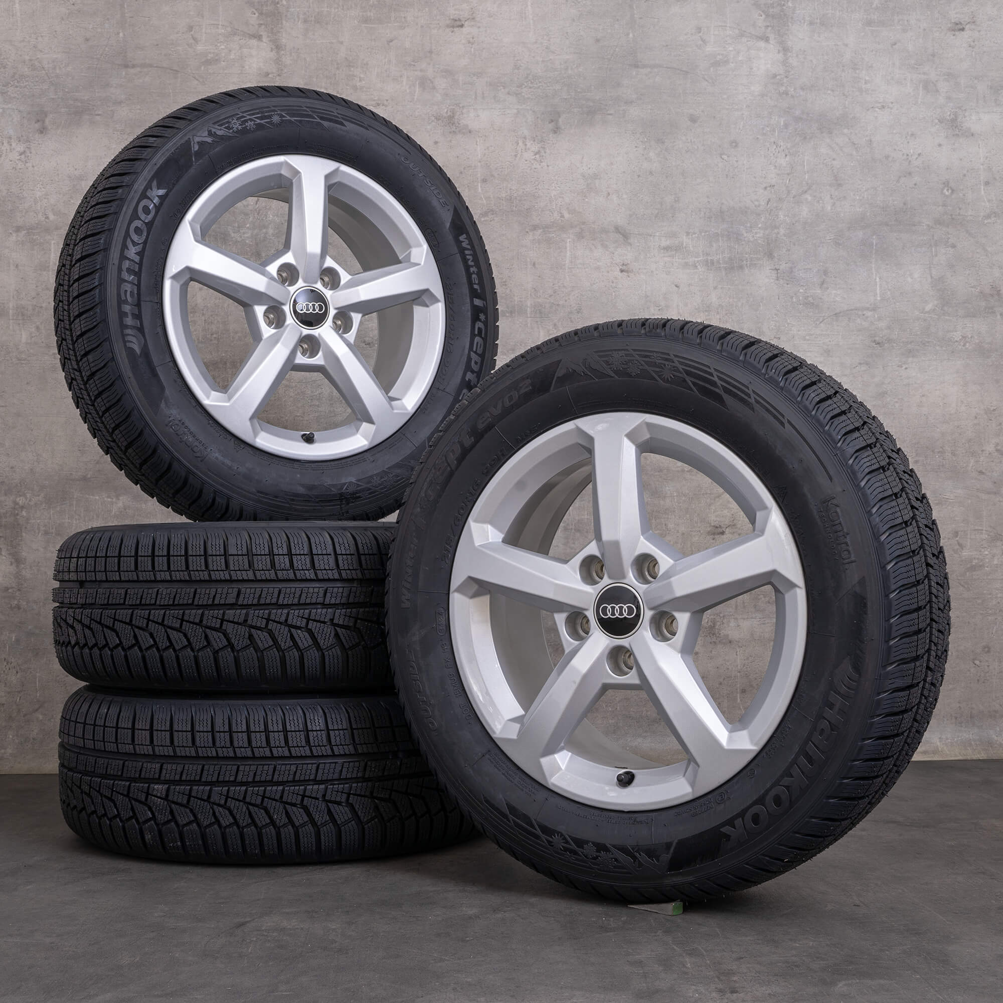 Jantes de inverno originais Audi Q2 jantes GA 16 polegadas 81A601025 prateadas