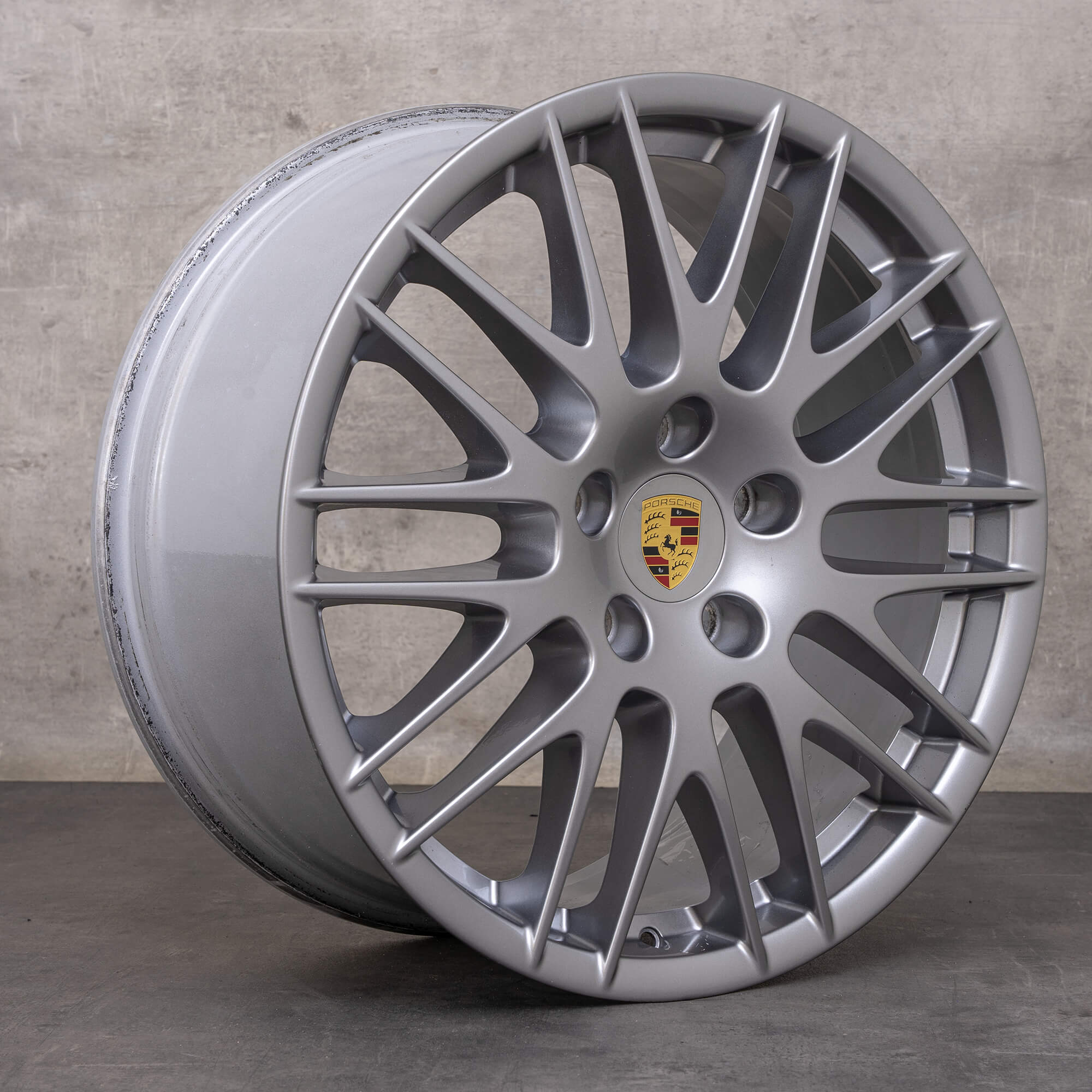 Original Porsche Cayenne Jante 20 pouces 958 Alu 7P5601025AH Argent Décoratif