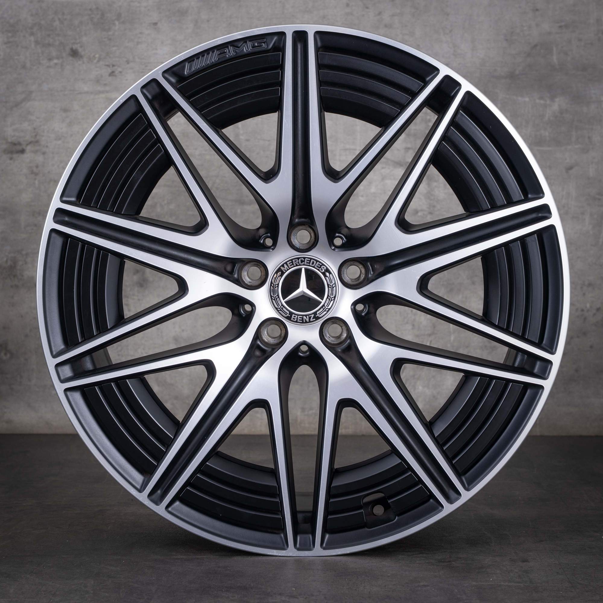 Original Mercedes Benz GLC 43 63 AMG Felgen 20 Zoll X254 C254 A2544016800 A2544011300 schwarz matt glanzgedreht