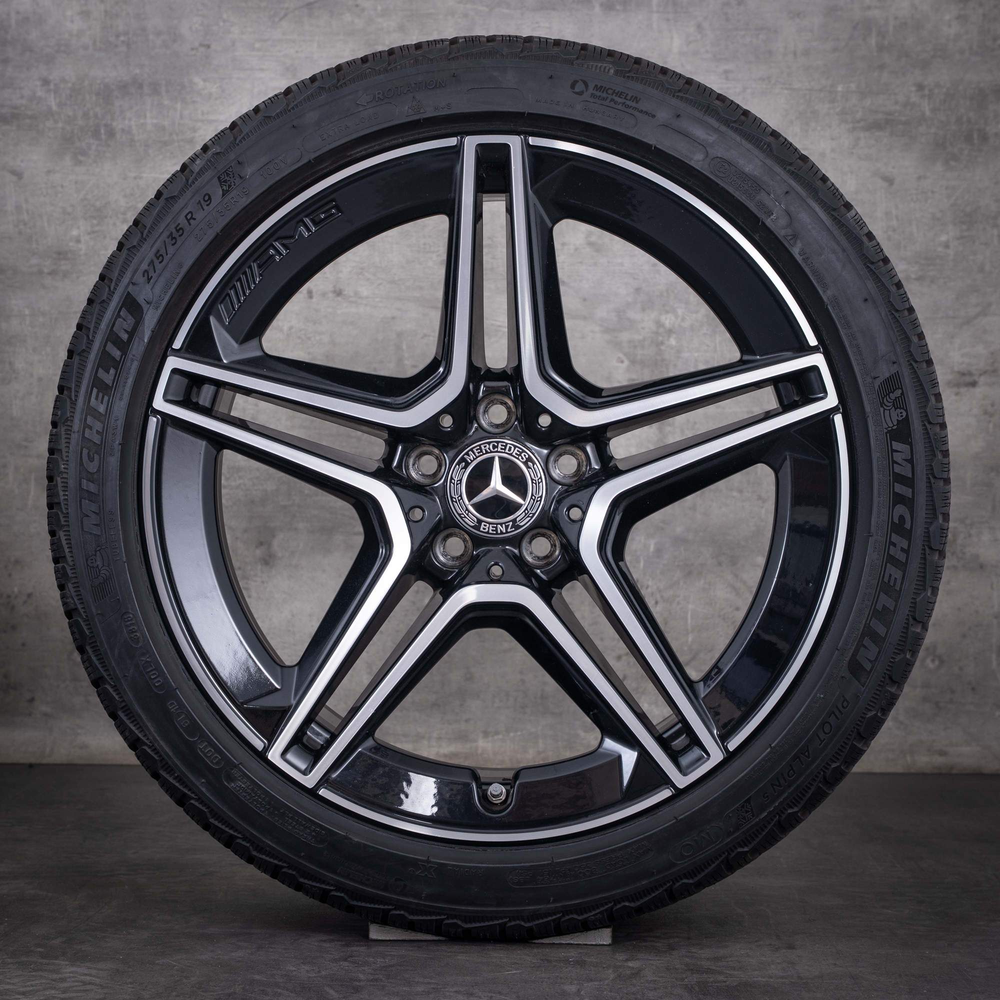 Original Mercedes Benz CLS 53 AMG Winterräder 19 Zoll C257 4Matic Felgen A2574011500 A2574011600 schwarz glanzgedreht