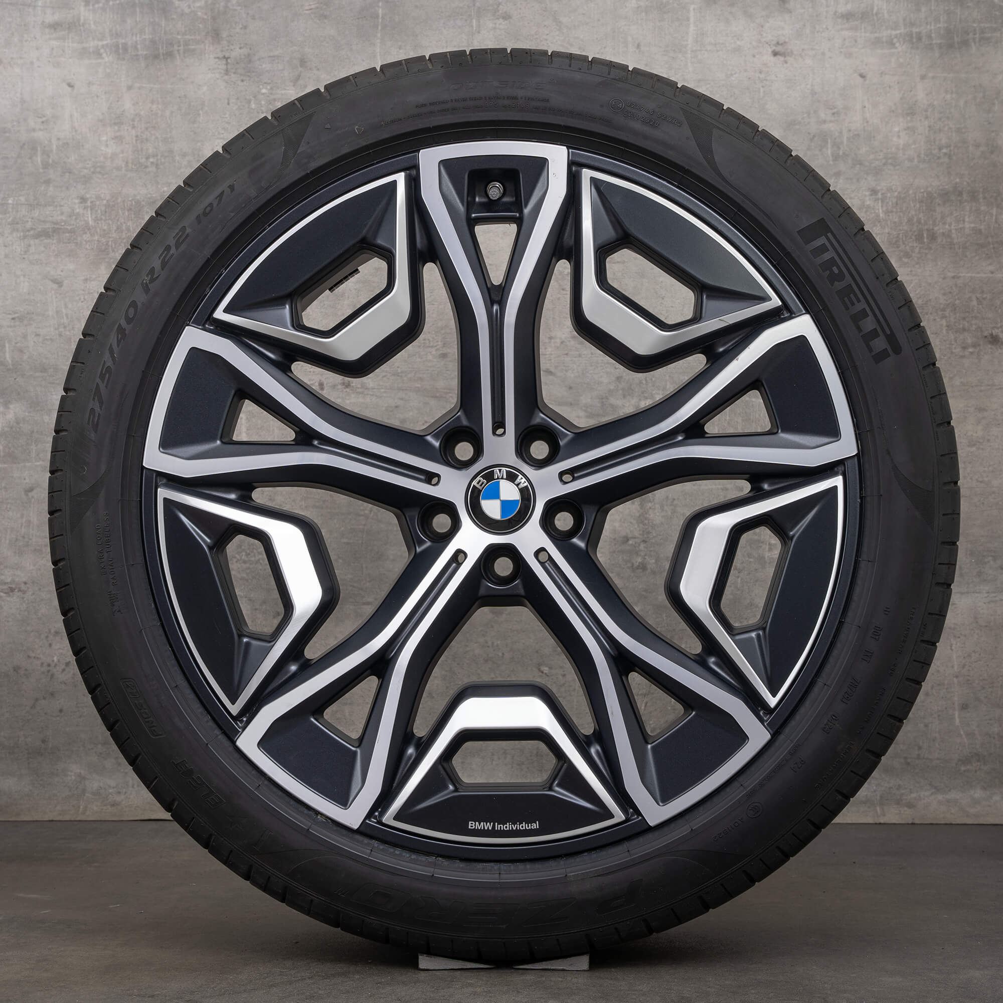 BMW iX i20 Sommerräder 22 Zoll Felgen Sommerreifen Styling 1021 5A02659 schwarz
