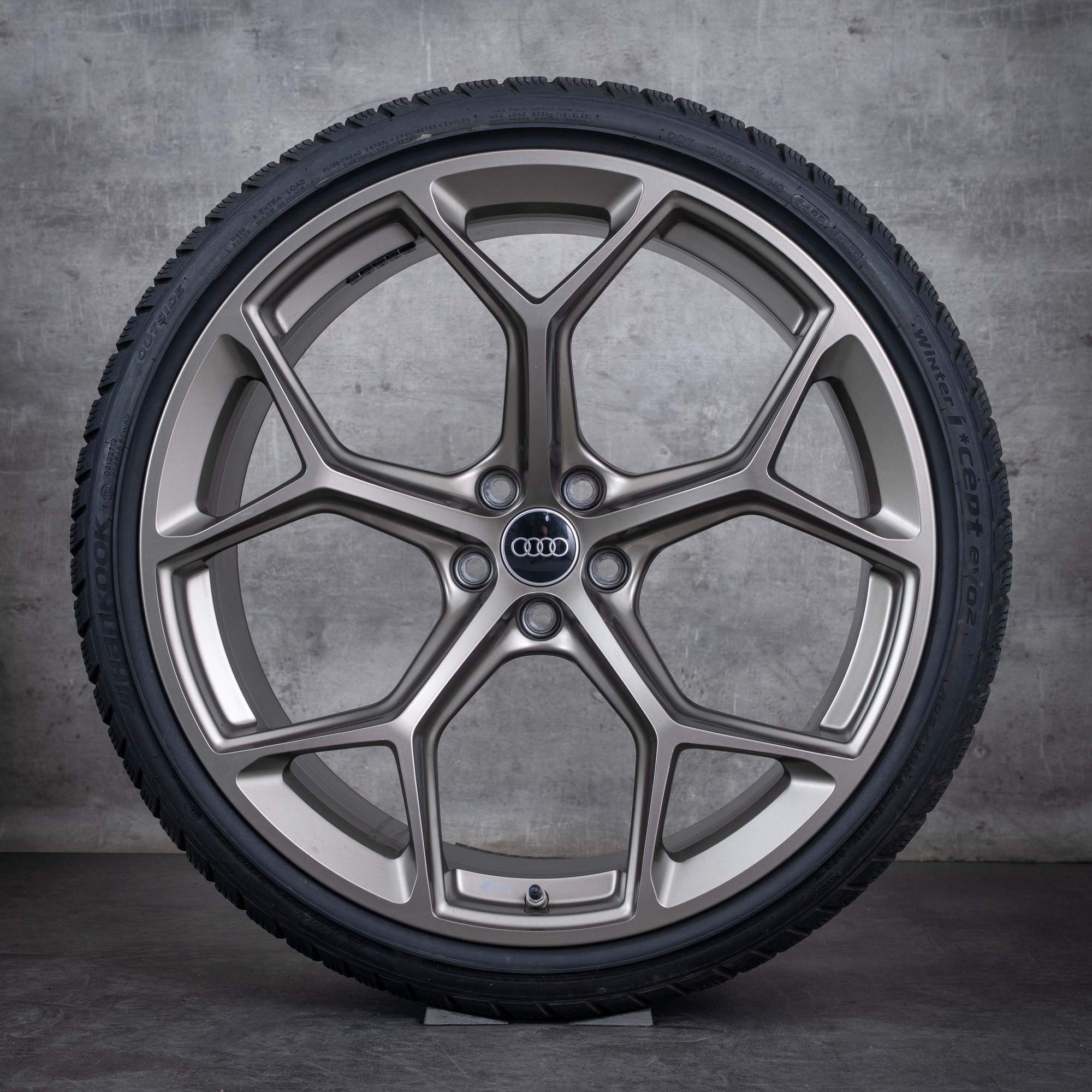 Oryginał Audi RS6 RS7 koła zimowe 22 cale 4K C8 felgi wzór plastra miodu 4K0601025BM galaxy satin matt