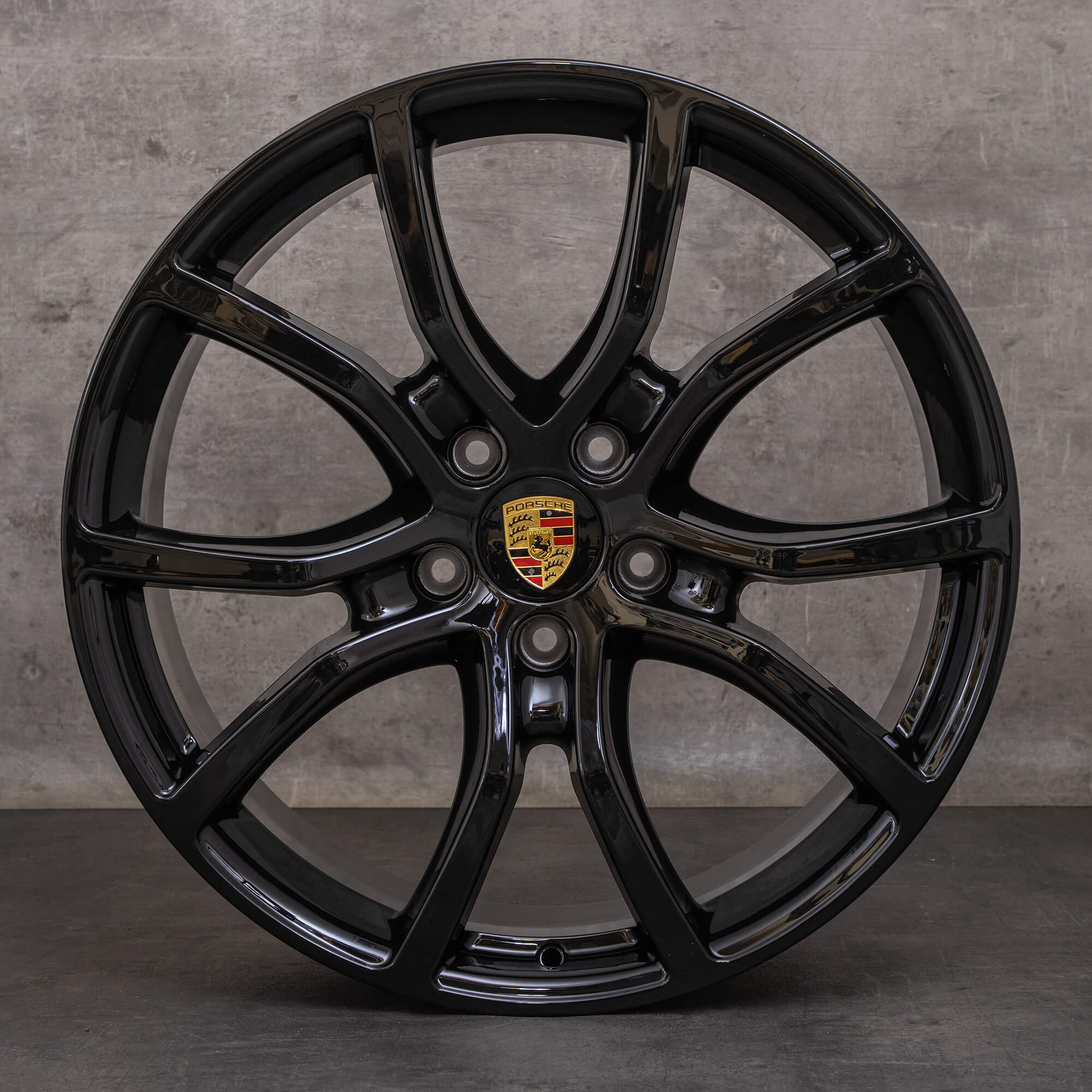 Alkuperäiset Porsche Cayenne vanteet 21 tuuman 9YA I kesäpyörät 9Y0601025DB 9Y0601025DC Exclusive Design syvämusta UUTUUS