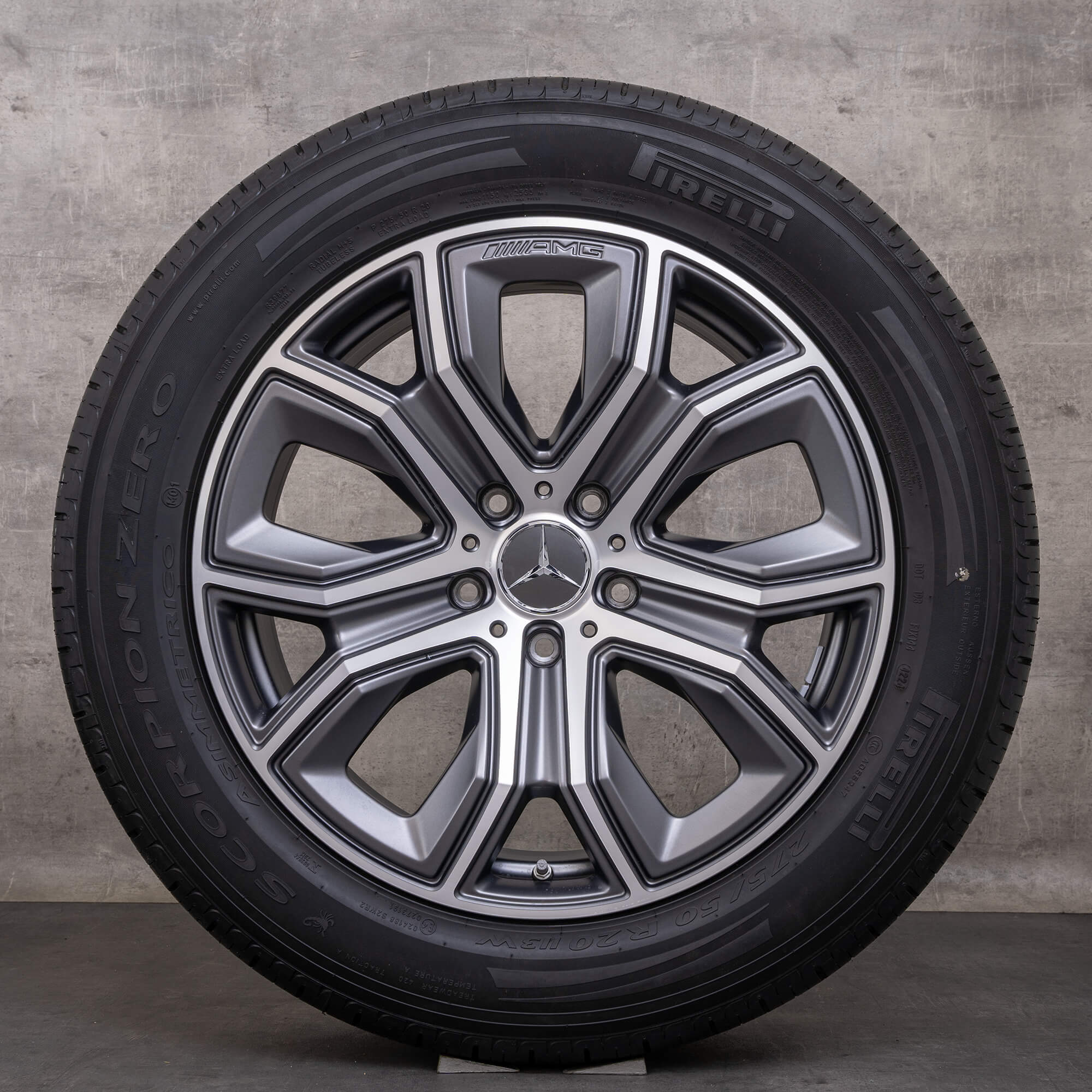 Original Mercedes Benz G-Class G63 AMG rodas de inverno 20 polegadas W463 W465 jantes A4654010900 tântalo cinza alto brilho NOVO