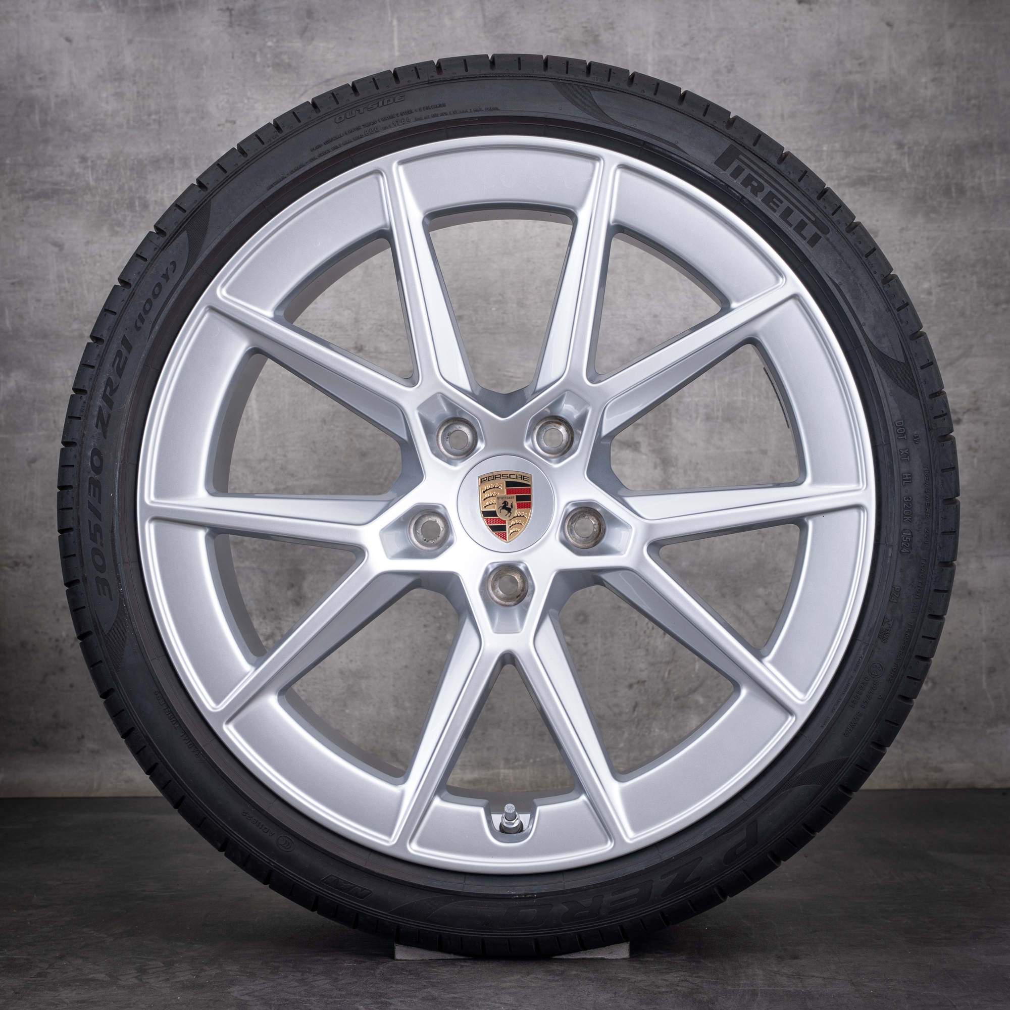 Original Porsche 911 Felgen 20 21 Zoll 992 II Facelift Carrera S Design GTS C4 C2 Sommerräder 992601025BJ 992601025BK silber