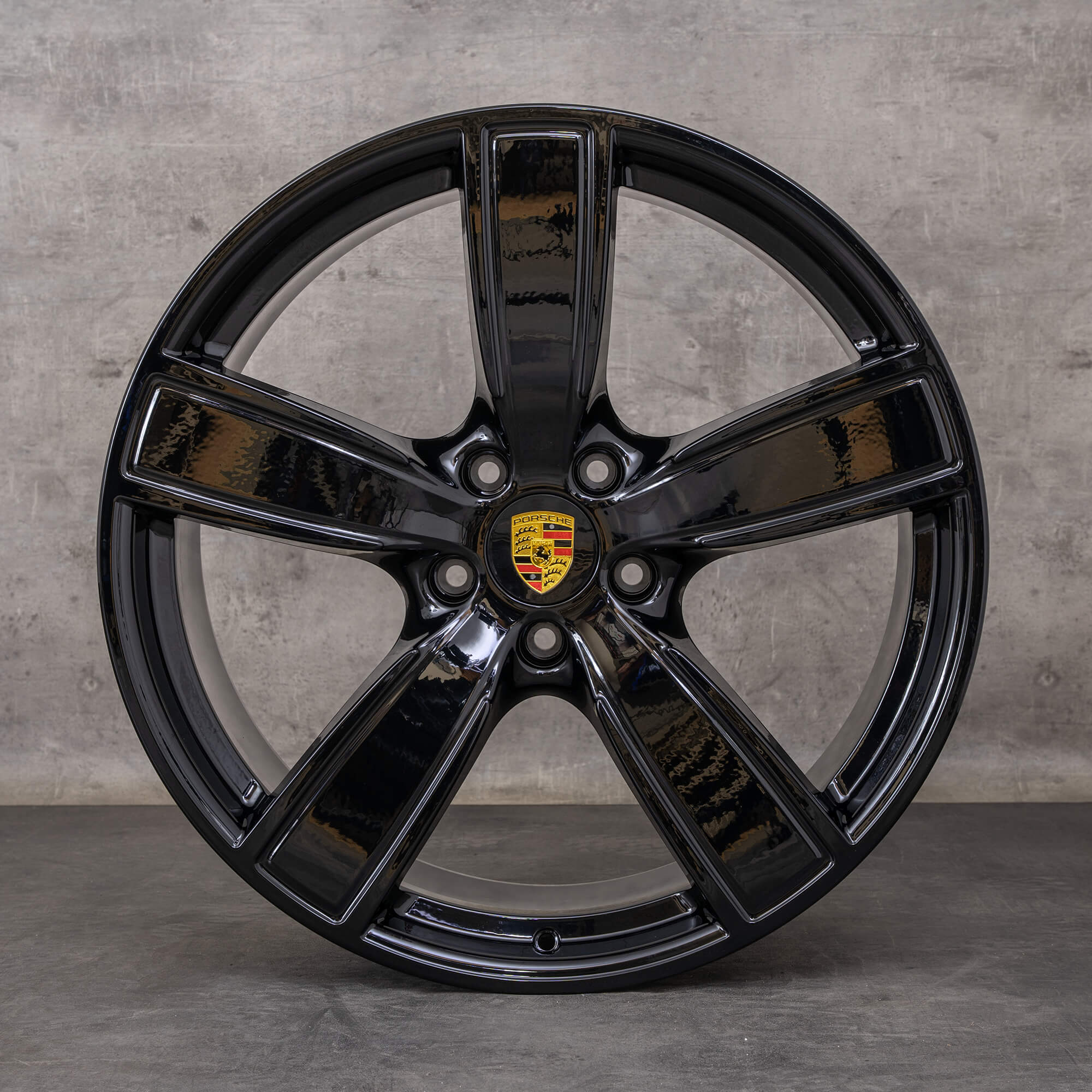 Originali Porsche Cayenne cerchi auto 22 pollici 9YA Sport Classic 9Y0601025AP 9Y0601025AQ nero lucido