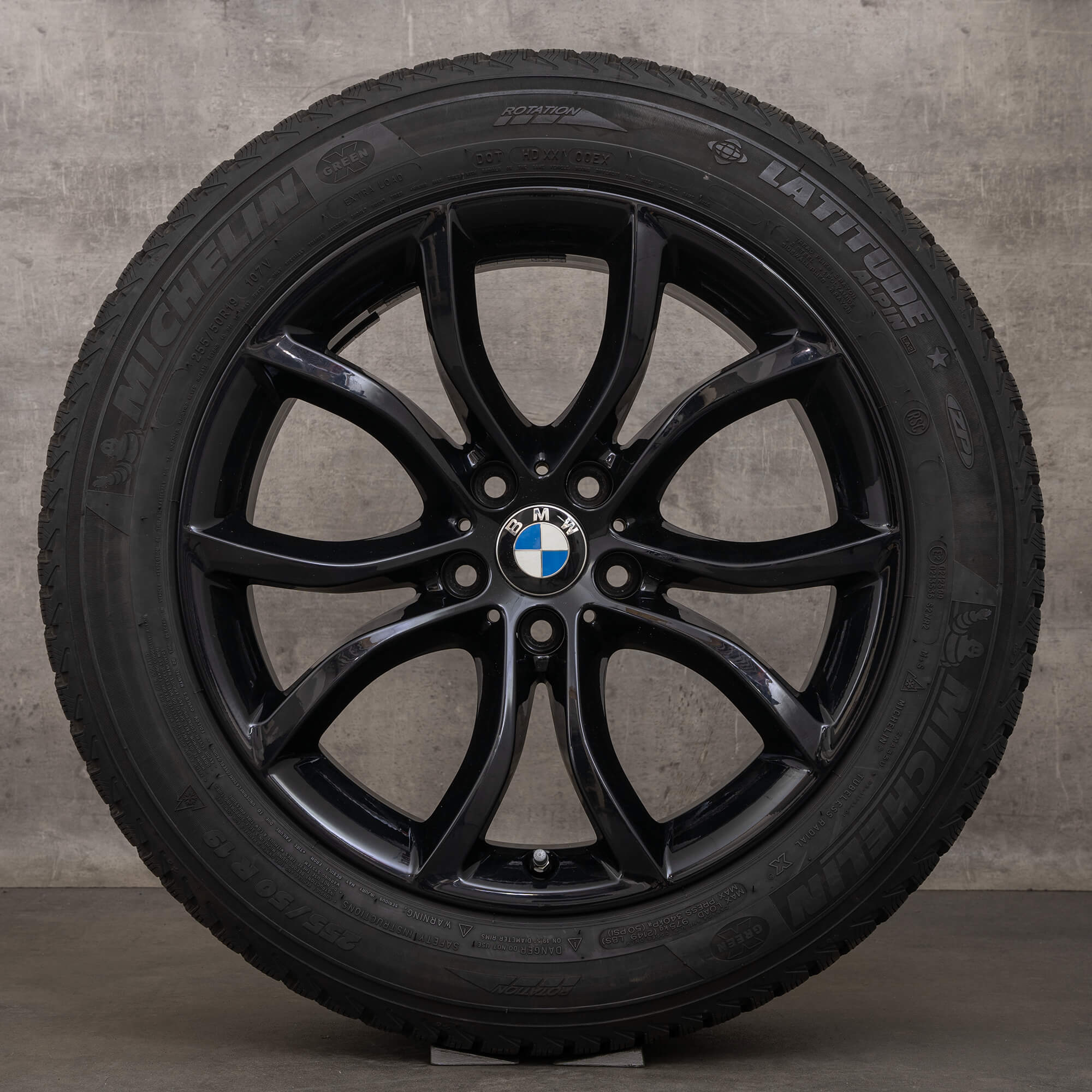 BMW X6 F16 19 Zoll Felgen Winterräder Winterreifen 594 6858872 6858873 schwarz