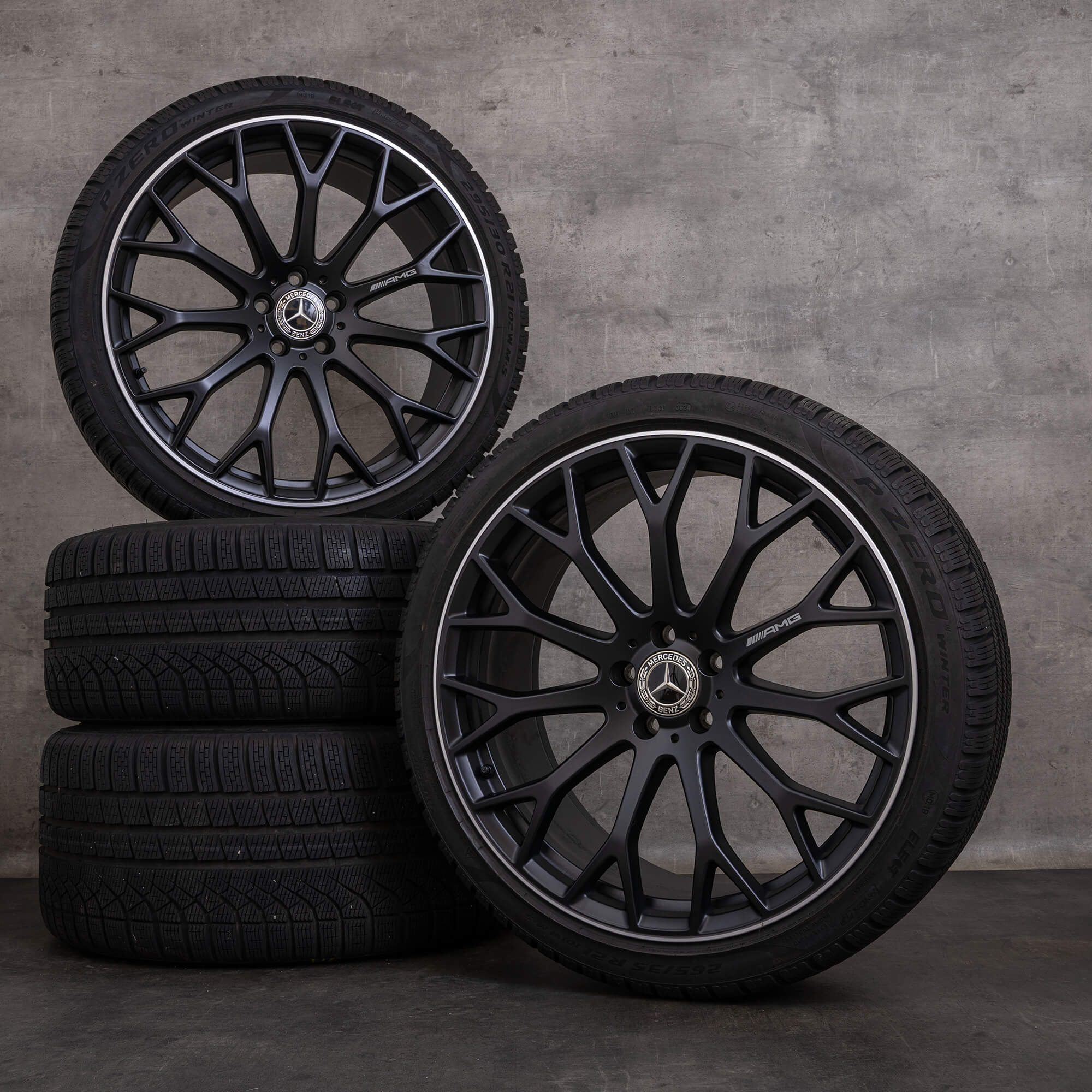 Mercedes Sl Rims OEM Mercedes Benz SL AMG snow tire packages 21 inch R232 rims ...